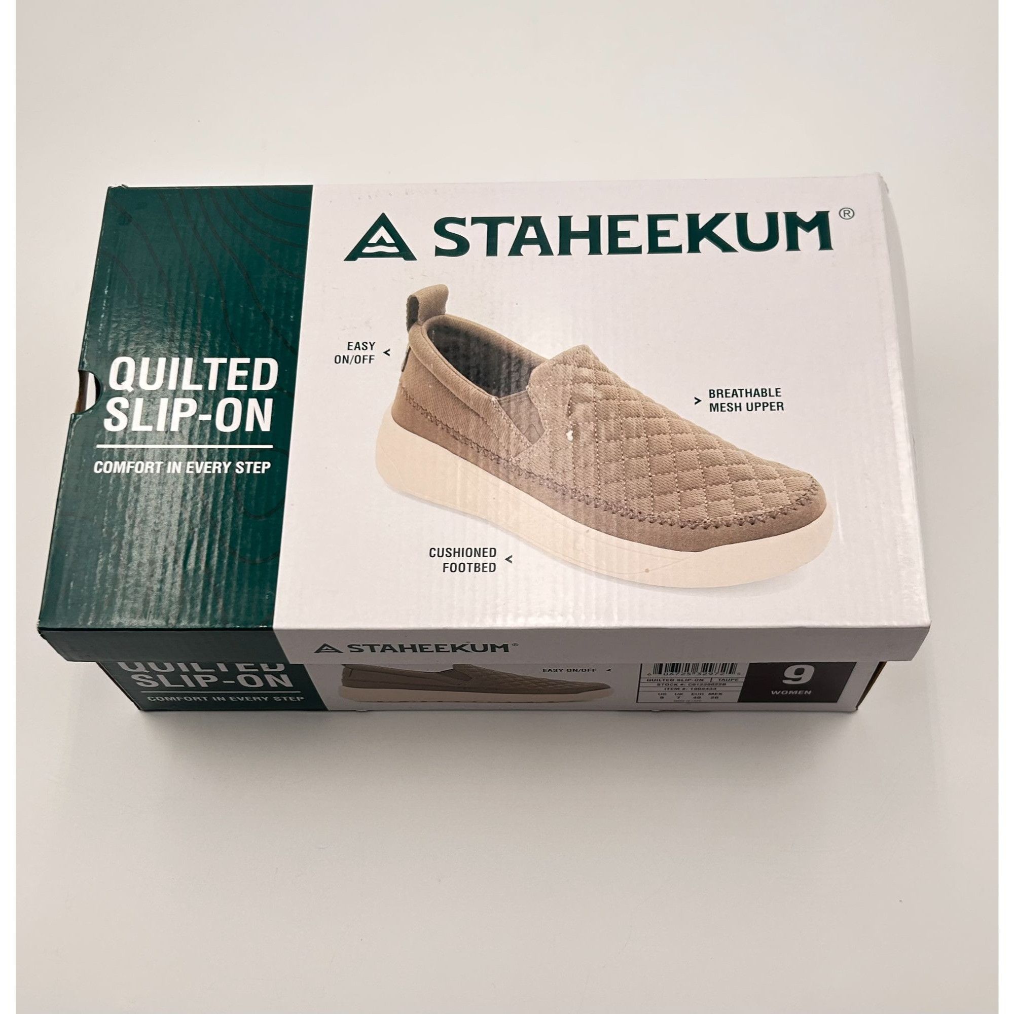 Other Staheekum Quilted Slip On Women’s 9 Taupe Comfort Casual Sho Size US 9 / IT 39 - 9 Thumbnail