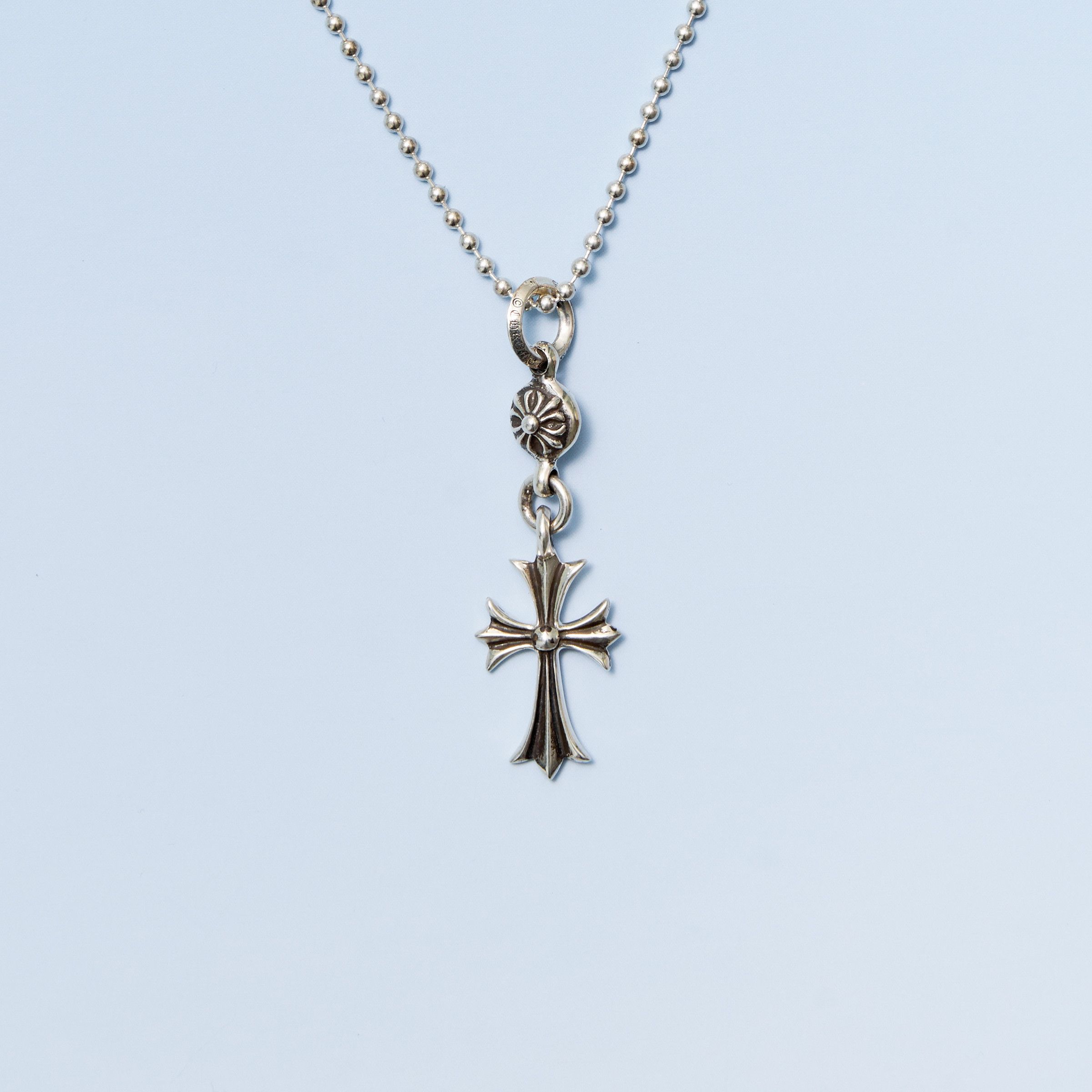 Chrome Hearts CHROME HEARTS Tiny Cross Ball Chain Necklace Size ONE SIZE - 1 Thumbnail