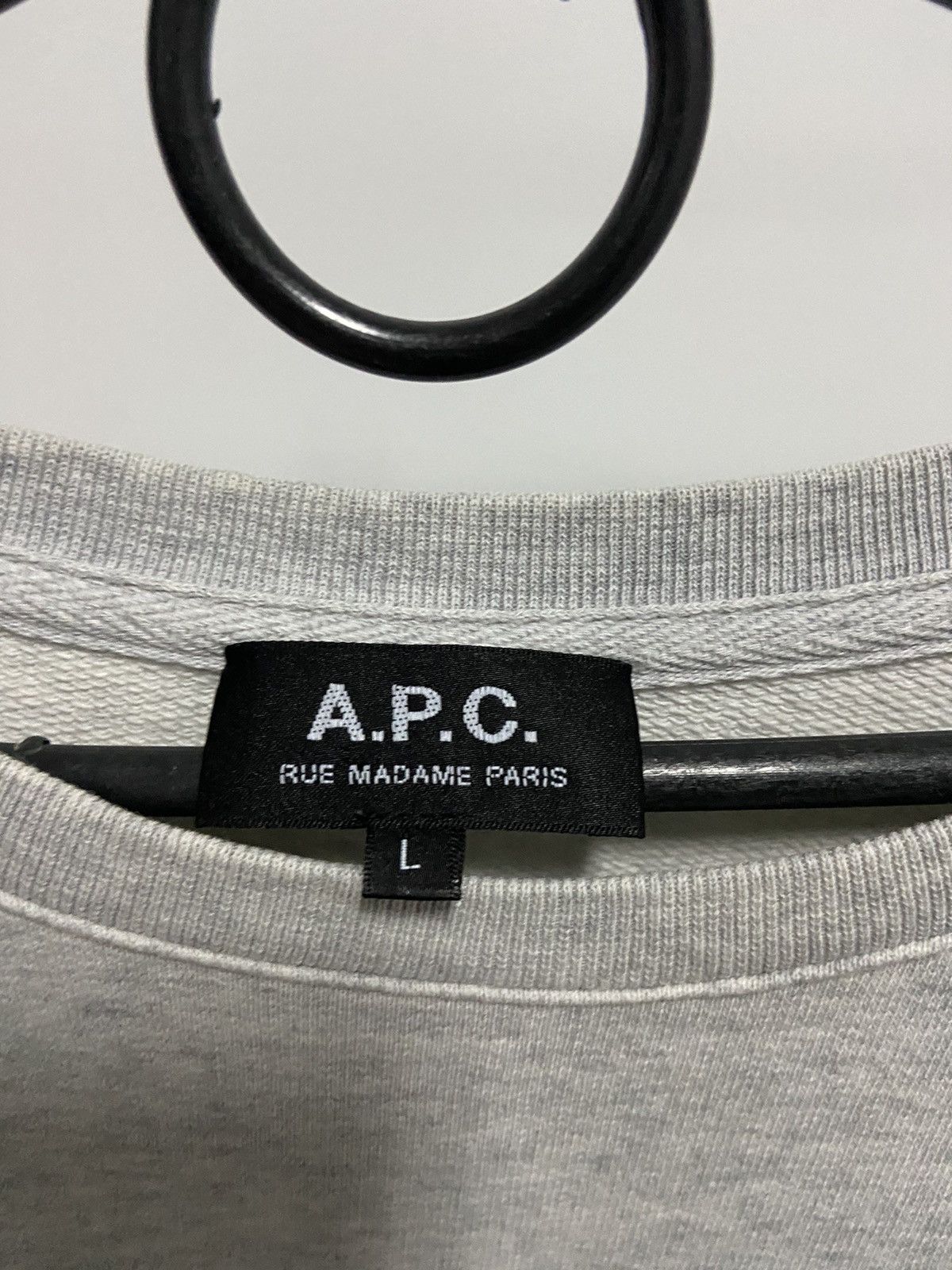 A.P.C. × Vintage APC Rue Madame Paris Big Logo Vintage Sweatshirt Size US L / EU 52-54 / 3 - 3 Thumbnail