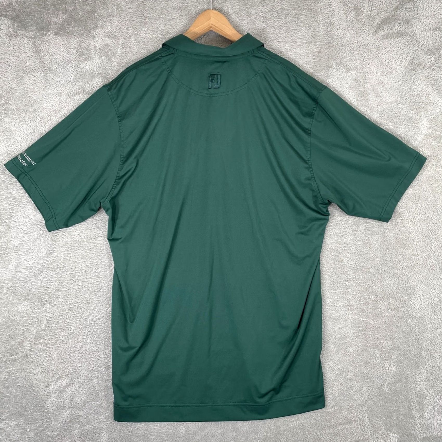 Footjoy FootJoy Masters Tournament Director Polo Mens Large Green Performance Golf Shirt - Pre-owned Size US L / EU 52-54 / 3 - 6 Thumbnail