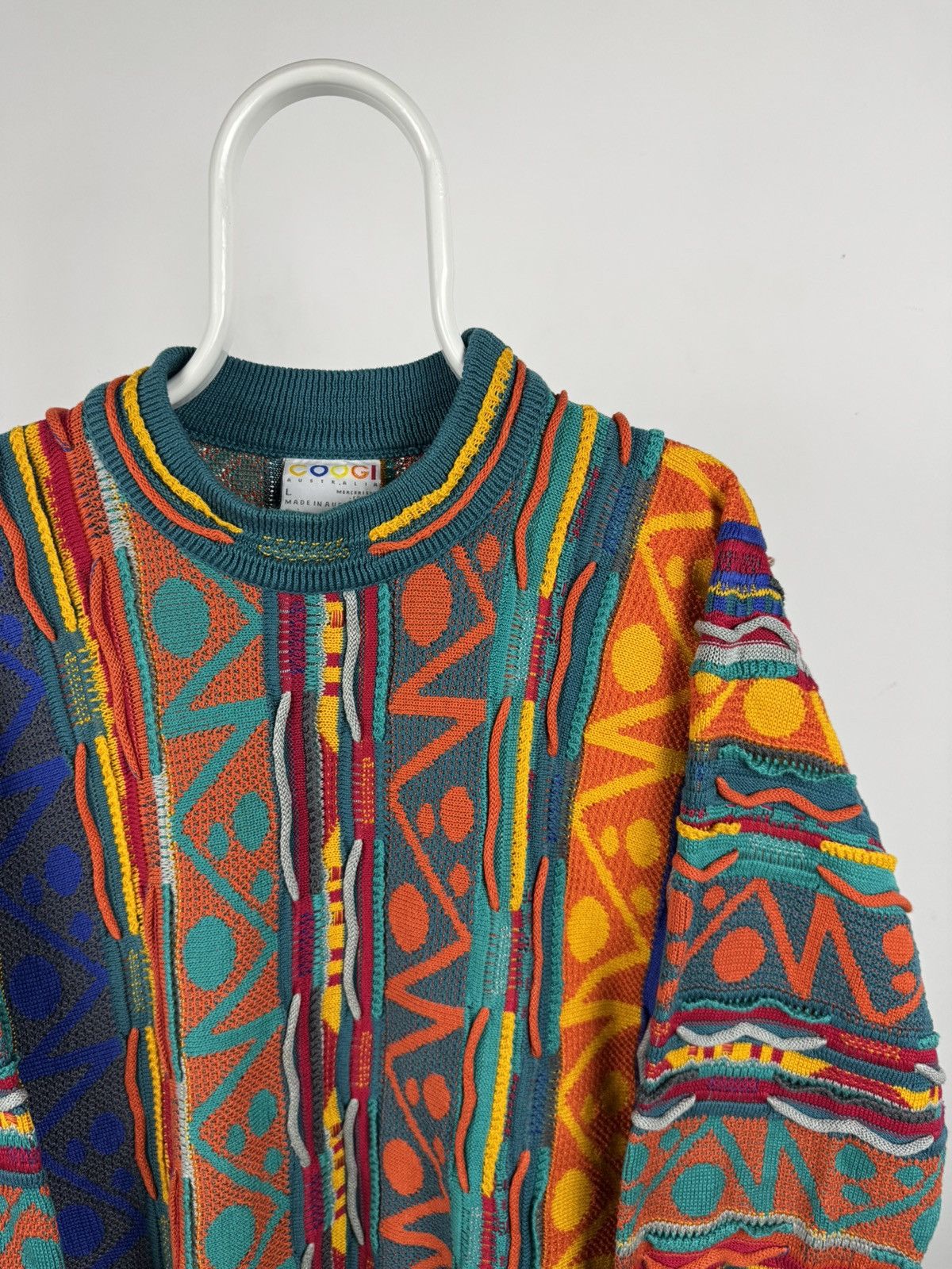Coogi Vintage Coogi 3D Knit Multicolour Sweater Size US L / EU 52-54 / 3 - 2 Thumbnail