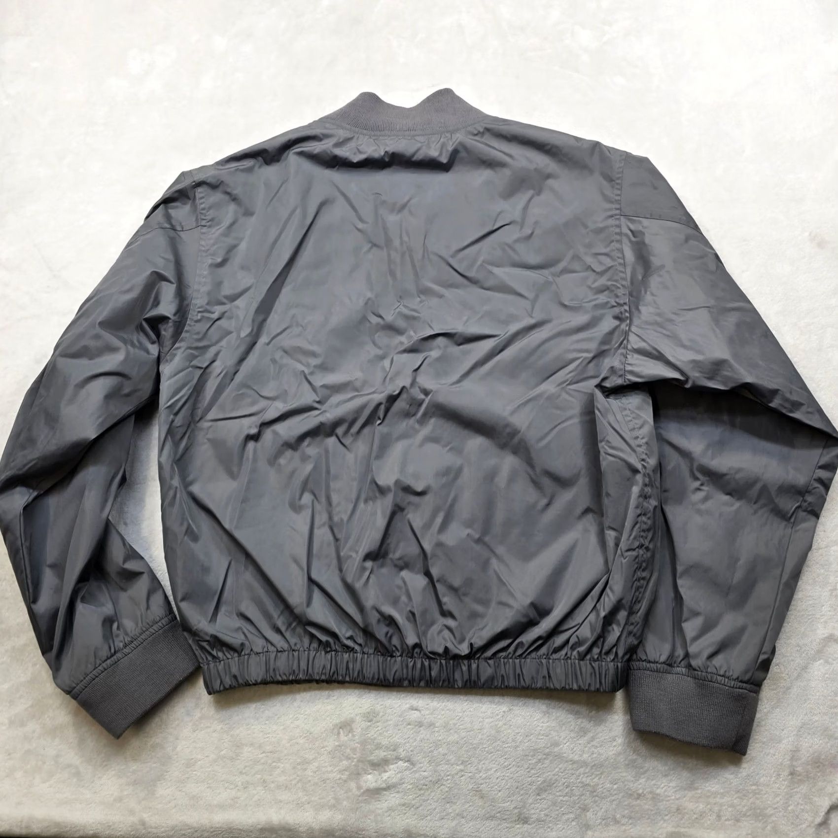 Gap GAP Bomber Jacket Mens Gray Small Lightweight Zip Military Flight Nylon Size US S / EU 44-46 / 1 - 3 Thumbnail