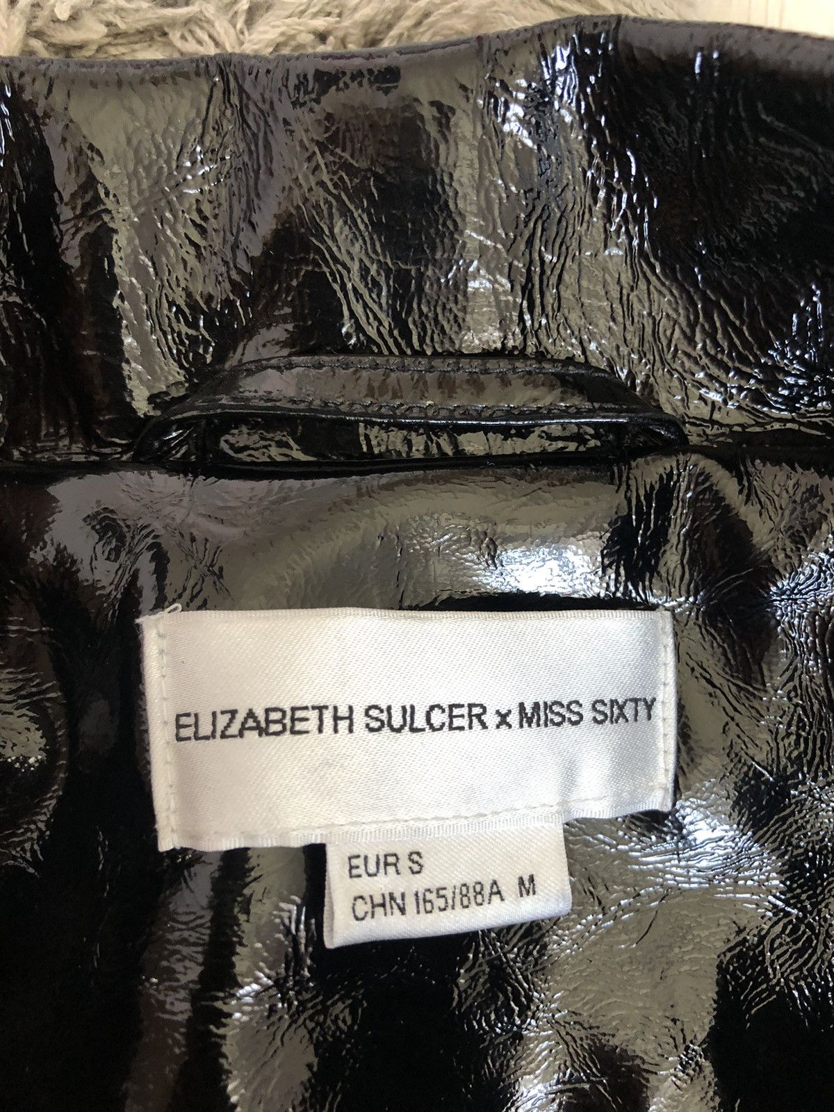 Designer × Miss Sixty Elizabeth Sulcer x Miss Sixty Leather Coat Trench Size S / US 4 / IT 40 - 6 Thumbnail