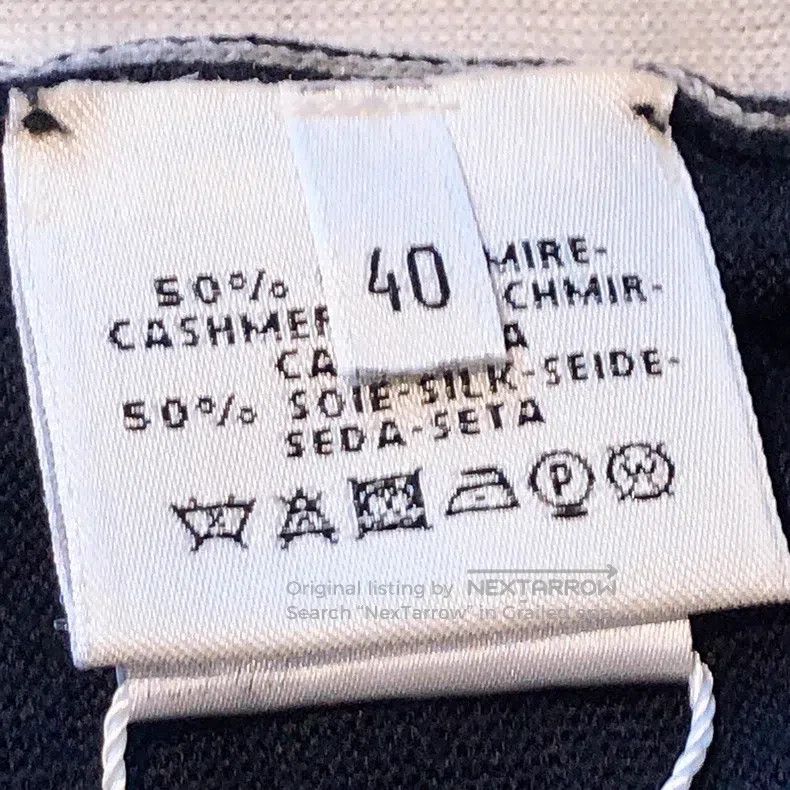Hermes Hermes Knitted T-shirt, black and white knitted short slee Size XS / US 0-2 / IT 36-38 - 8 Thumbnail