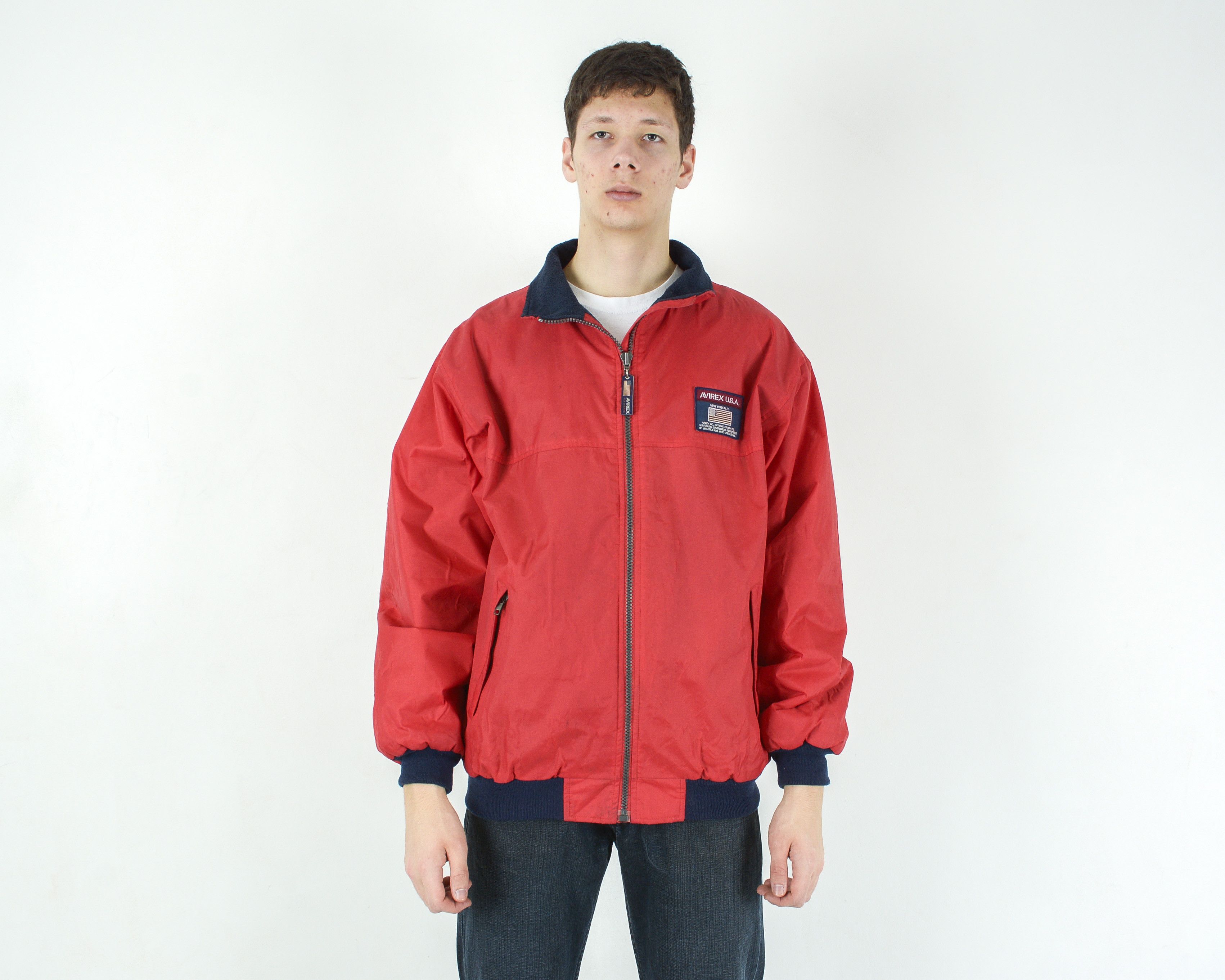 avirex red jacket