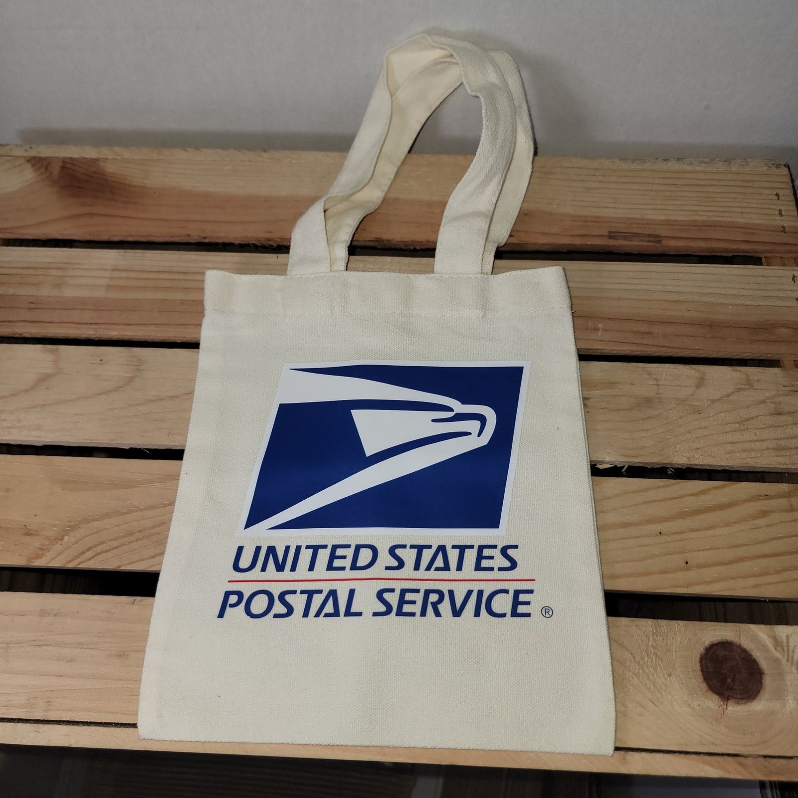 United States Postal Service Mini Canvas Bag in Beige, Women's