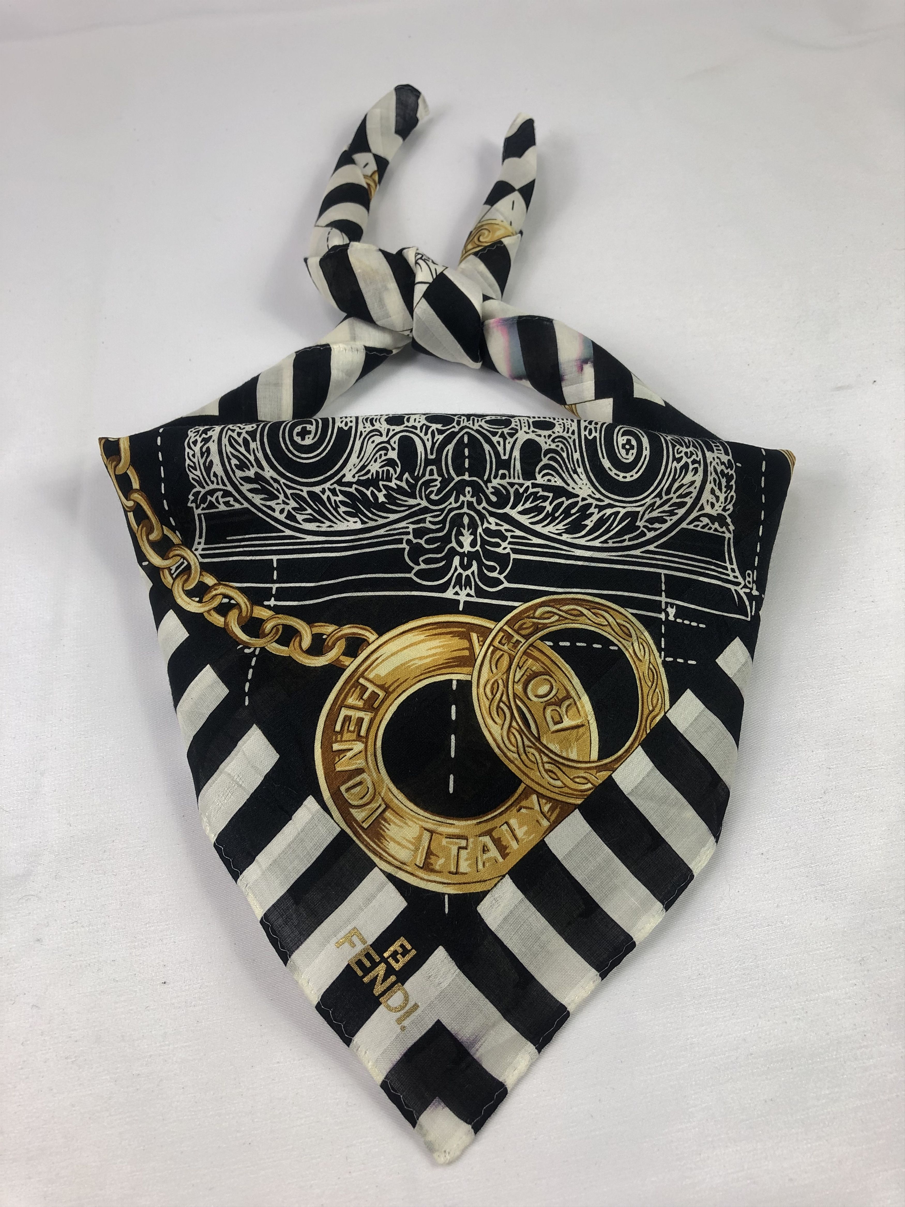 Vintage Fendi Handkerchief / Bandana / Neckerchief A1215 Size ONE SIZE - 1 Thumbnail