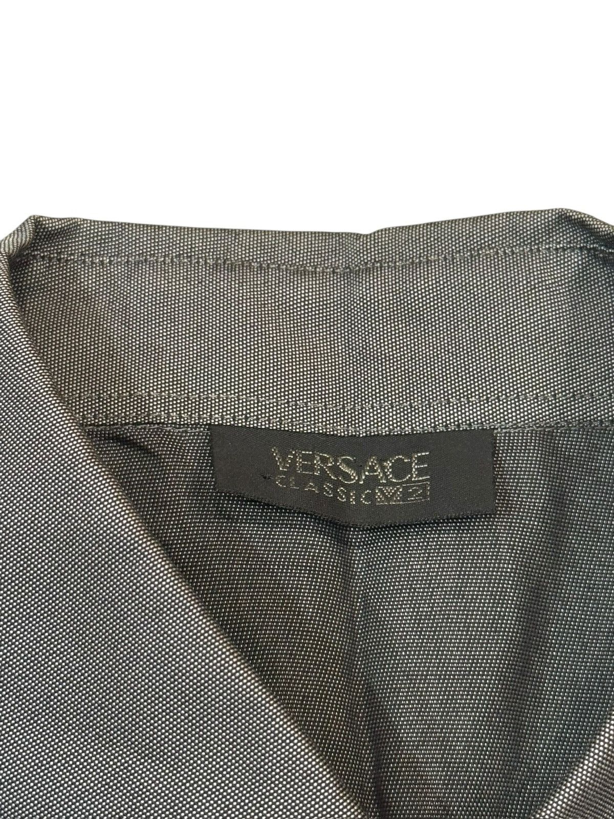 Versace Versace Classic V2 Shiny Grey Long Sleeve Shirt 16 41 Large Size US L / EU 52-54 / 3 - 10 Thumbnail