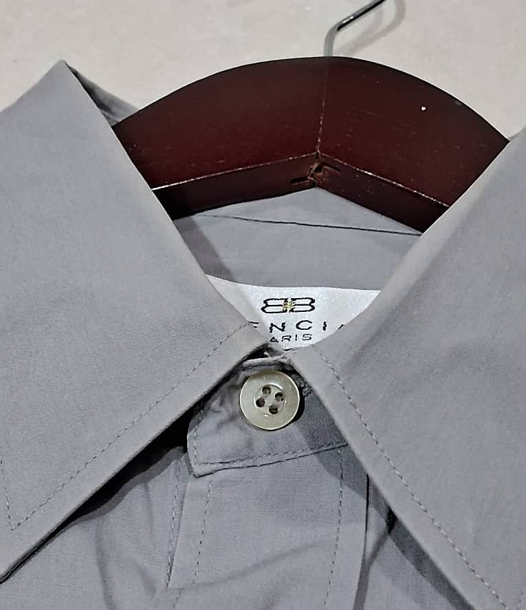 Balenciaga Vintage BALENCIAGA Buttons Up Shirt Size US L / EU 52-54 / 3 - 9 Thumbnail