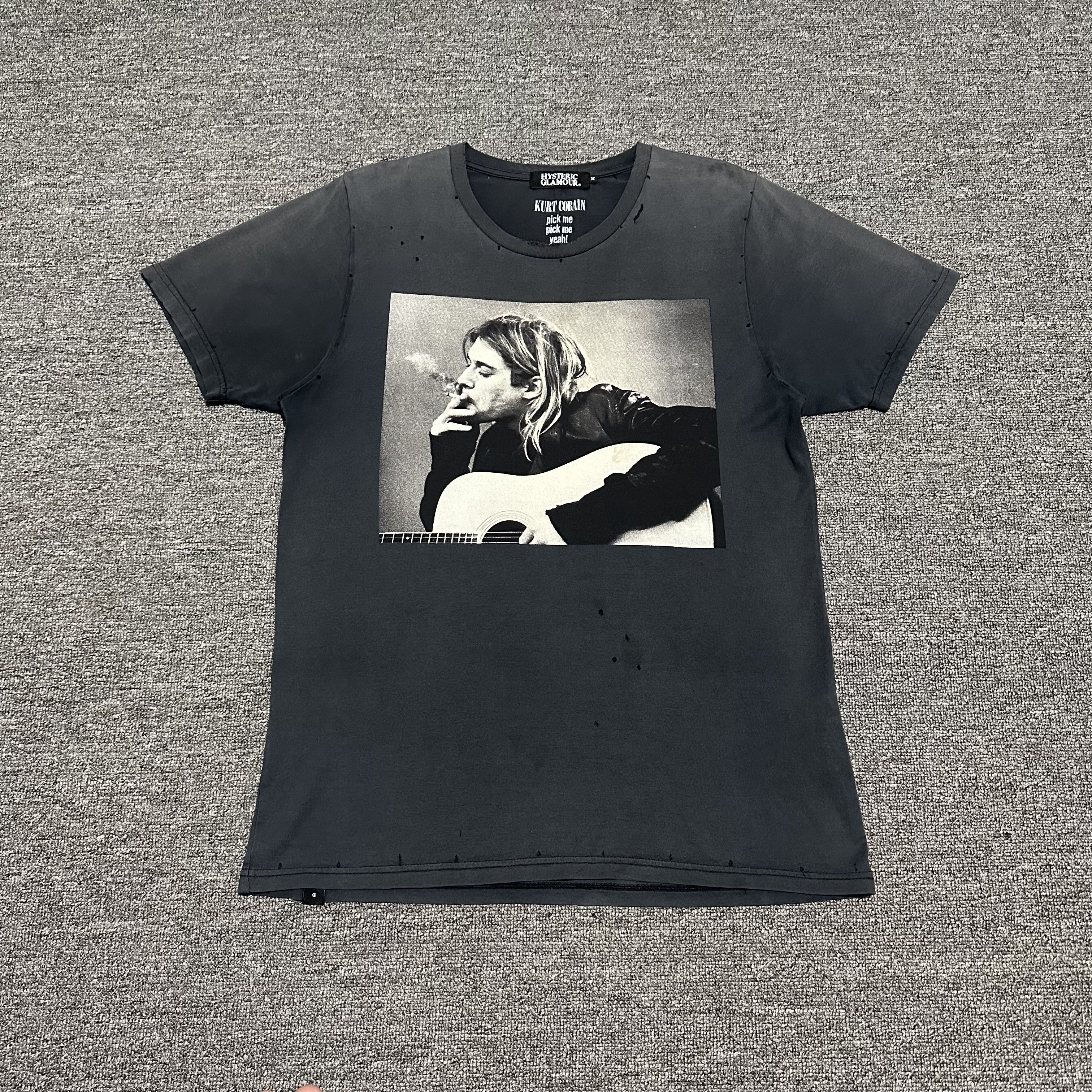 Hysteric Glamour Hysteric Glamour x Kurt Cobain Distressed Tee Size US L / EU 52-54 / 3 - 1 Thumbnail