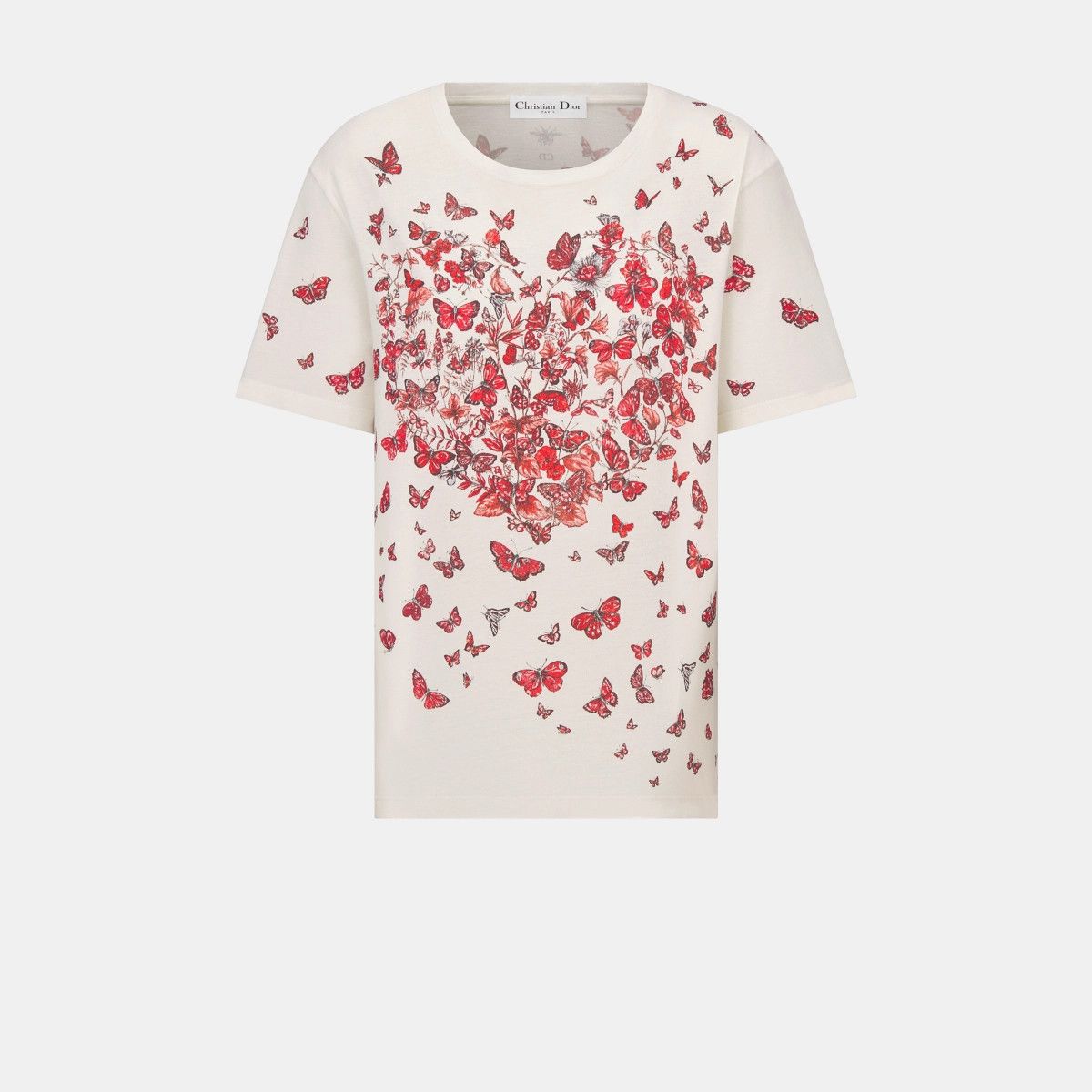 Dior o1bcso1str0225 T-Shirt in White/Red Size M / US 6-8 / IT 42-44 - 1 Thumbnail
