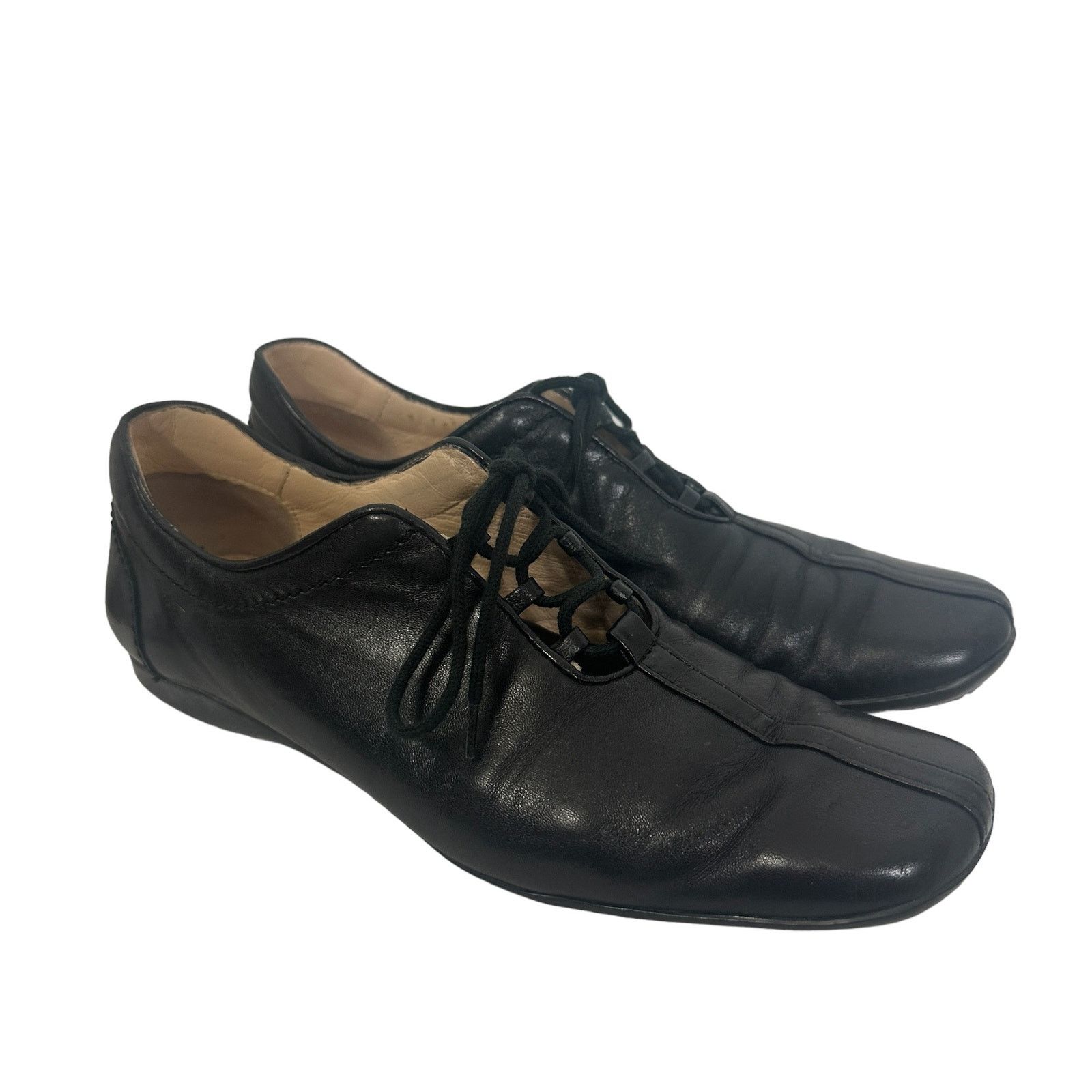 Vintage Vintage Soft Black Rangoni Leather Casual Sneakers 6.5 M Size US 6.5 / IT 36.5 - 1 Thumbnail