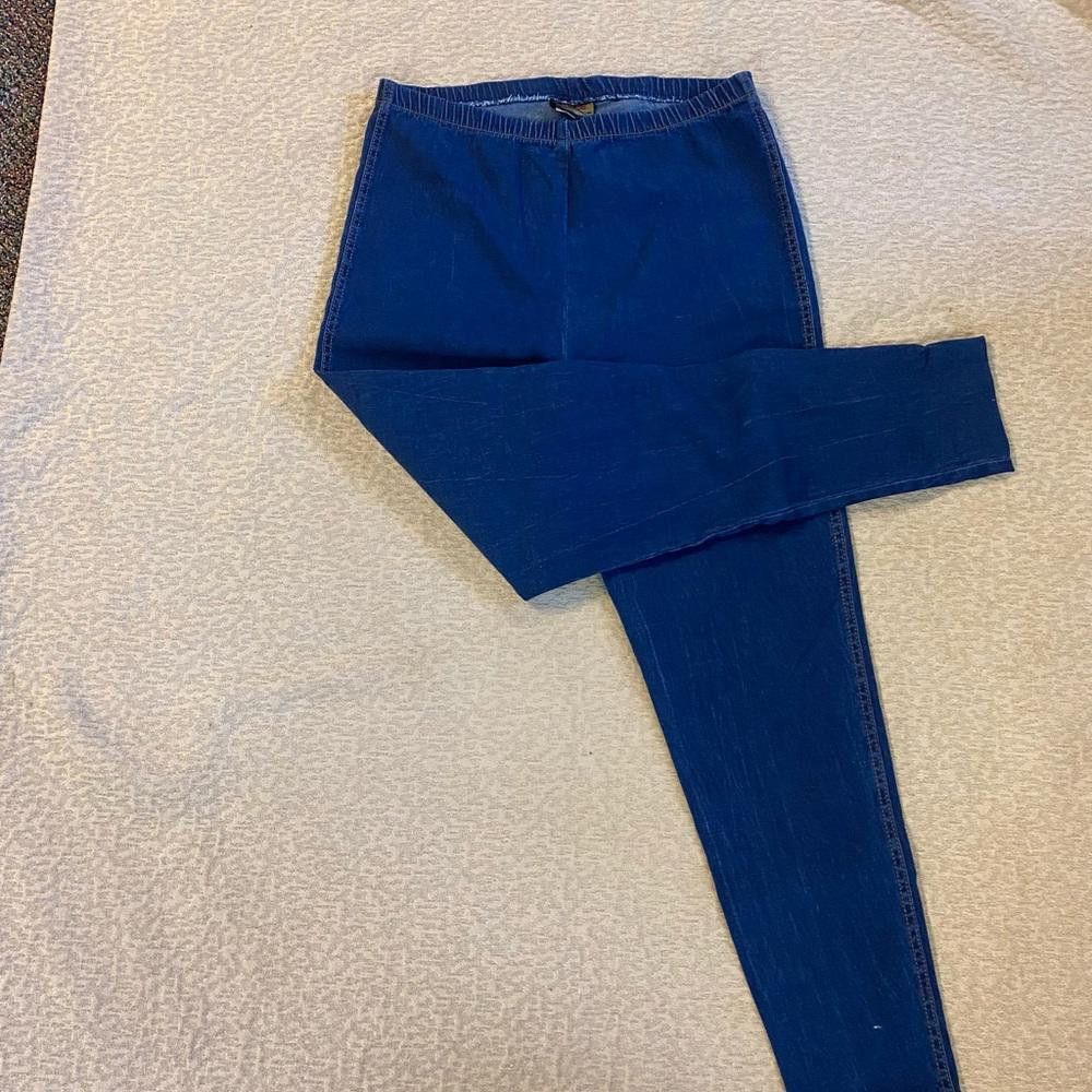 Designer Vintage blue denim stretch jeans Size 36" / US 14 / IT 50 - 2 Thumbnail