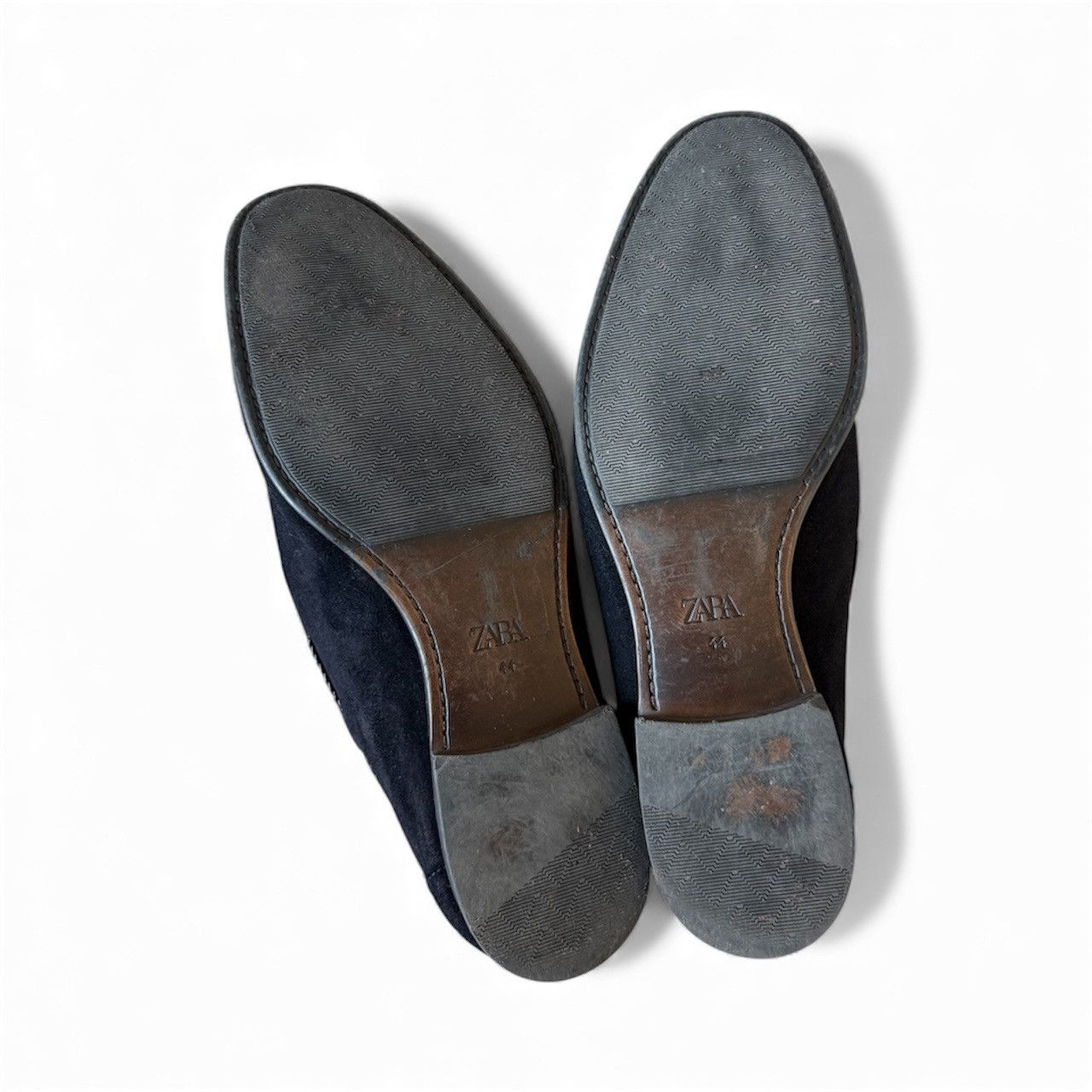 Zara Zara Man Navy Blue Suede Loafers - Size 44 Size US 11 / EU 44 - 4 Thumbnail