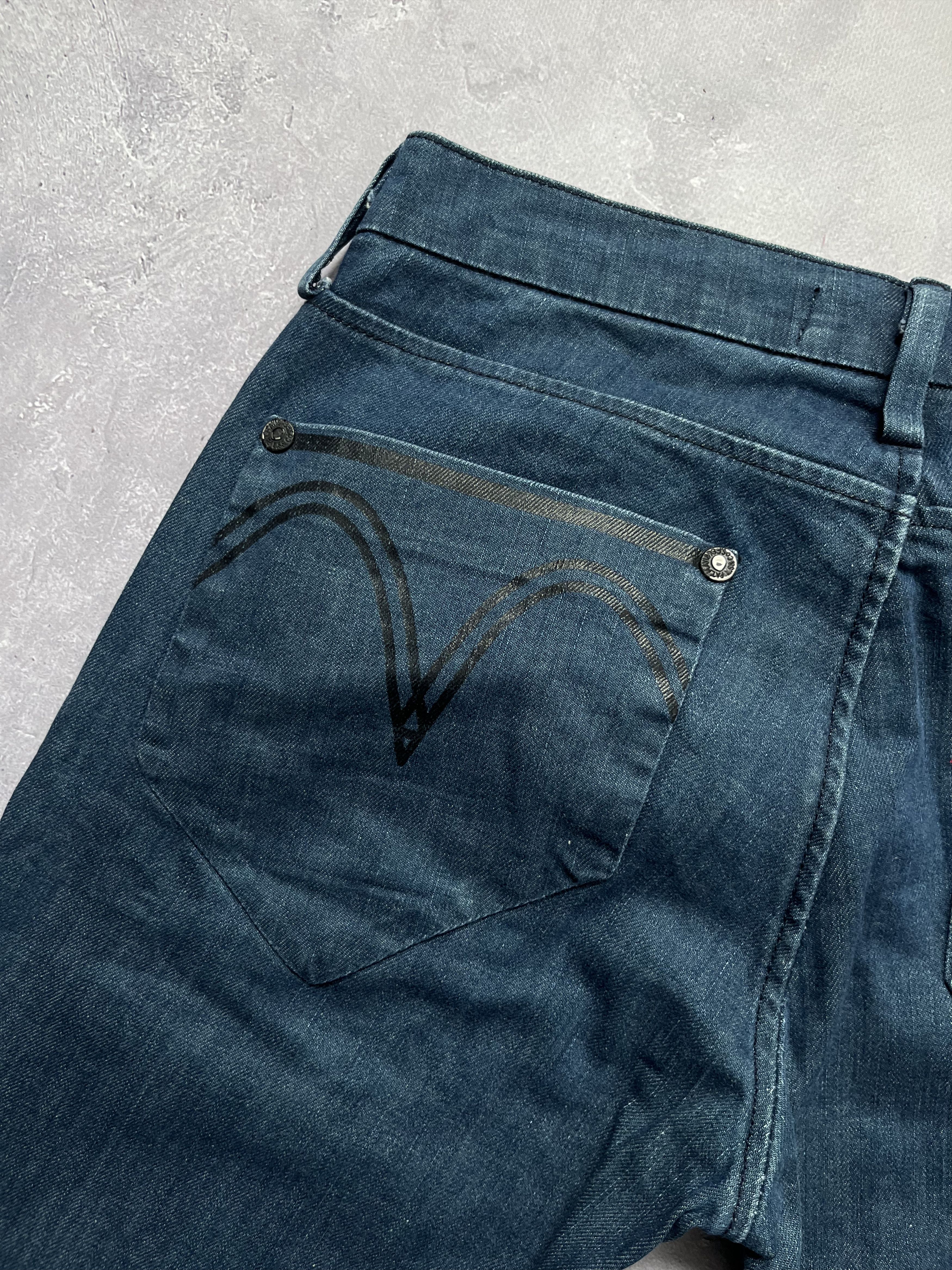 Levi's Vintage Levis 519 White Tab Blue Pants Denim Tag Slim Fit Size US 31 - 9 Thumbnail