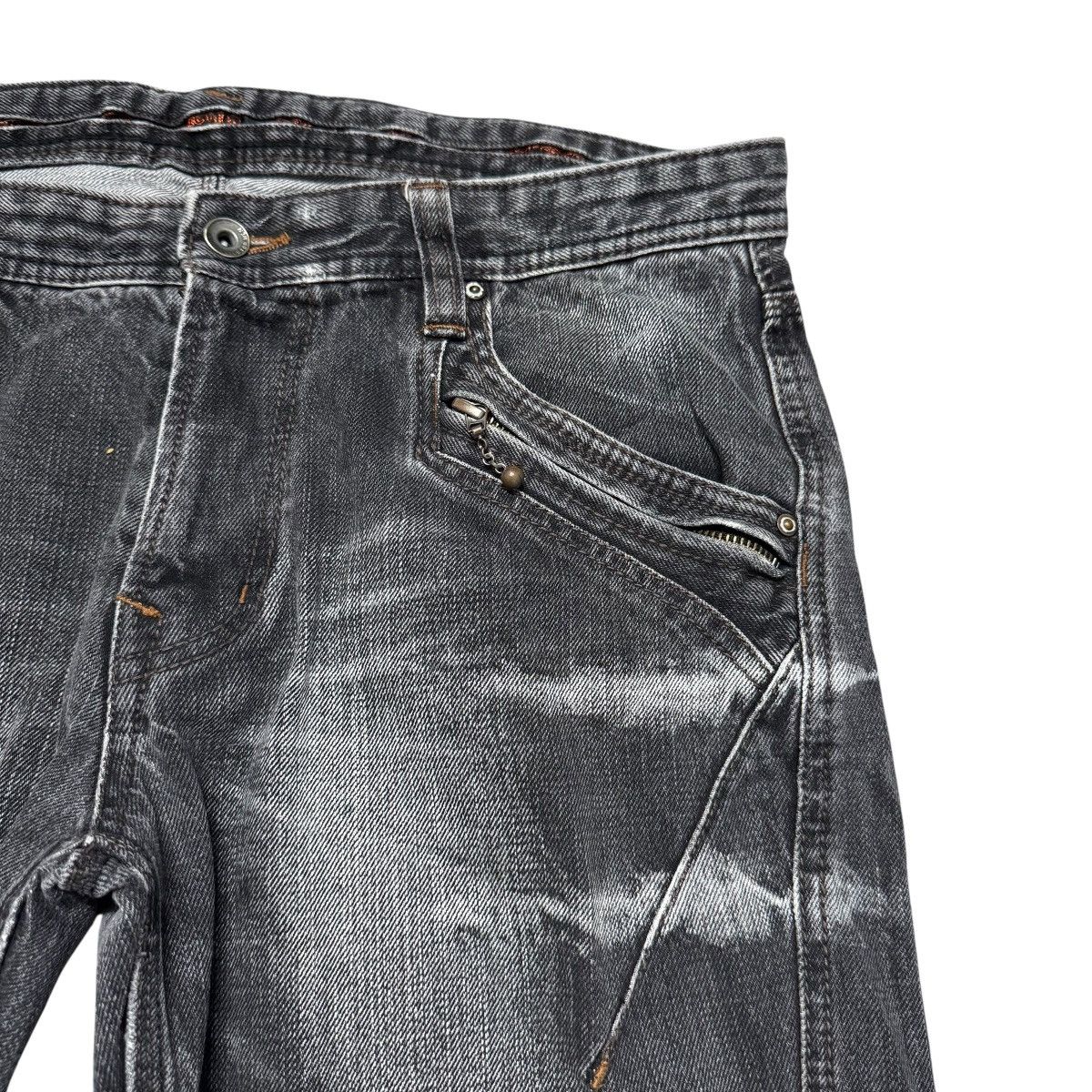 Nicole Club NCFM Nicole Club Multi Pocket Black Denim Flare Jeans Size US 34 / EU 50 - 5 Thumbnail