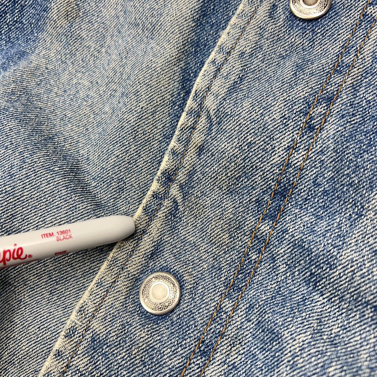 Dunbrooke × Vintage VTG Dunbrooke Denim Jacket Jersey State Police Jean Varsity Size US XXL / EU 58 / 5 - 13 Thumbnail