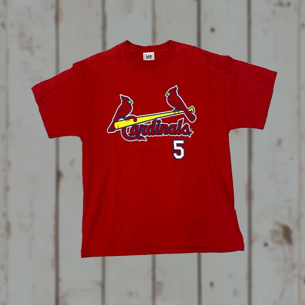 Lee VINTAGE Lee Sport St Louis Cardinals Albert Pujols L Short Sleeve Shirt Mens Size US L / EU 52-54 / 3 - 1 Thumbnail