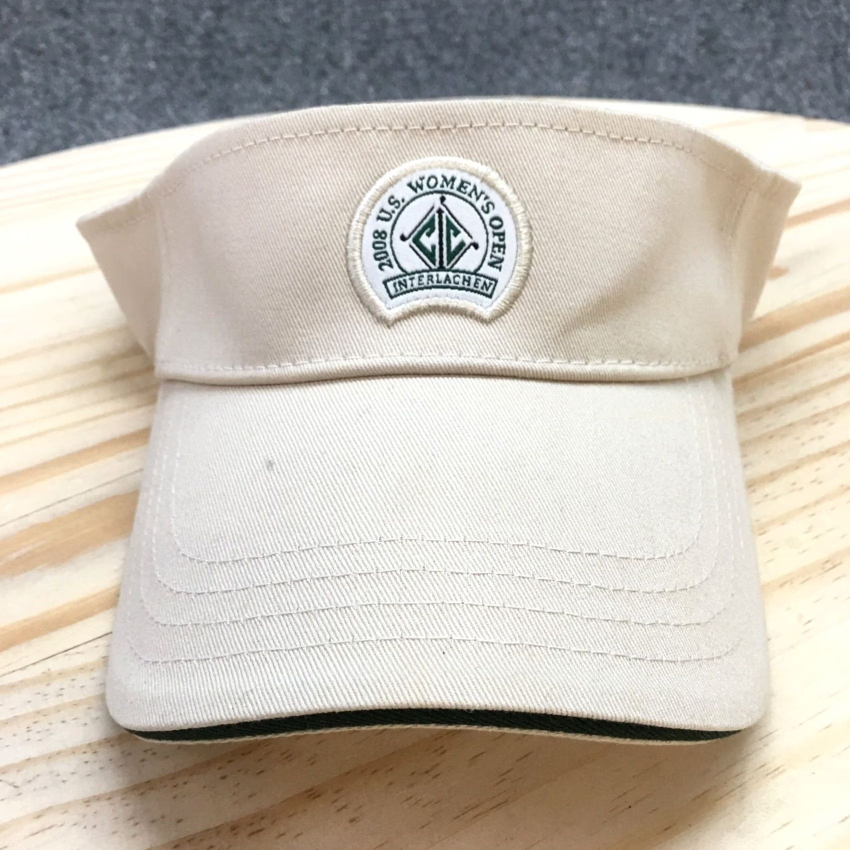 Imperial Imperial Visor Hat Women Beige One Size Embroidered Logo Curved Brim Size ONE SIZE - 2 Thumbnail