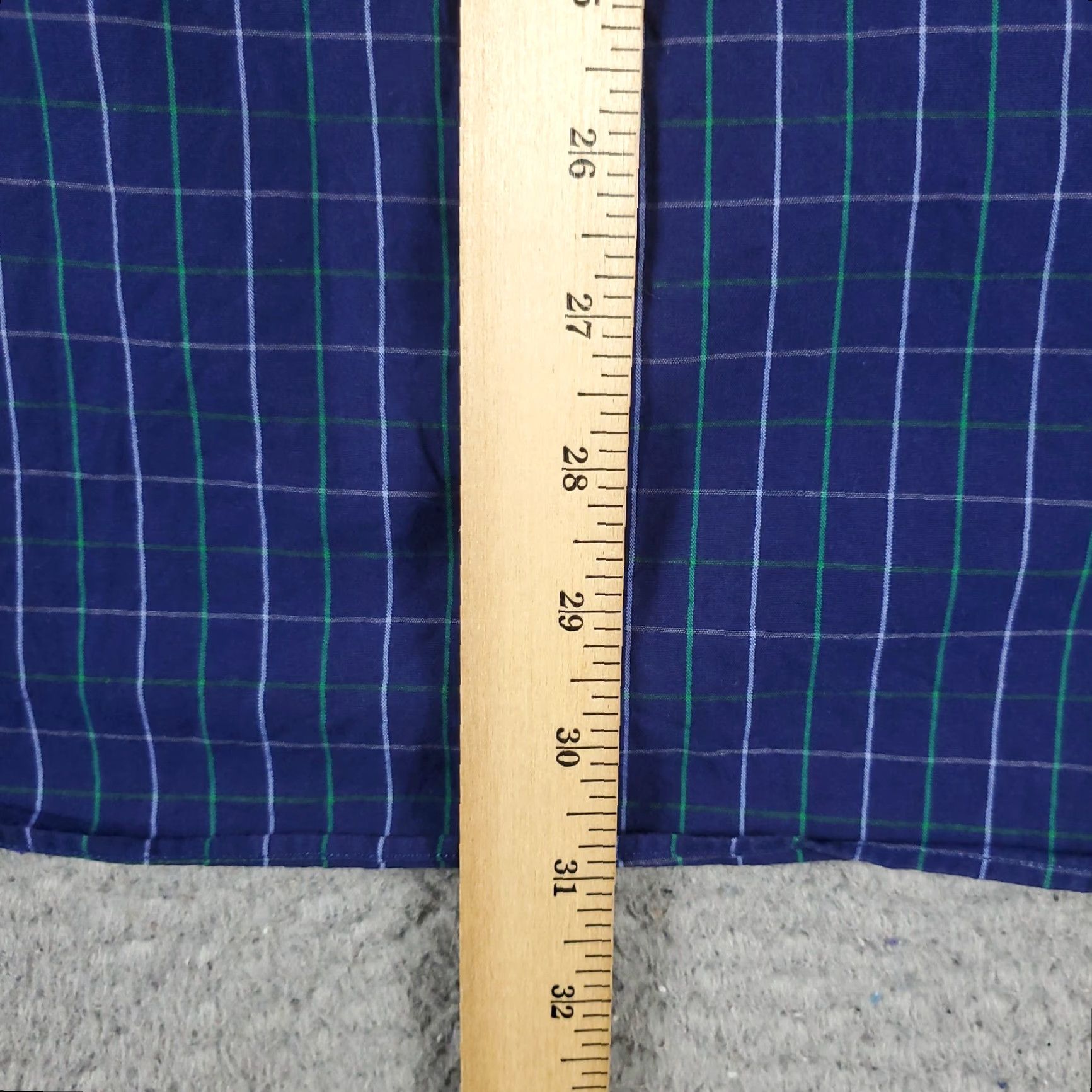 Tommy Hilfiger Tommy Hilfiger Shirt Mens 15.5 Blue Check Casual Button Up Long Sleeve Size US M / EU 48-50 / 2 - 4 Thumbnail