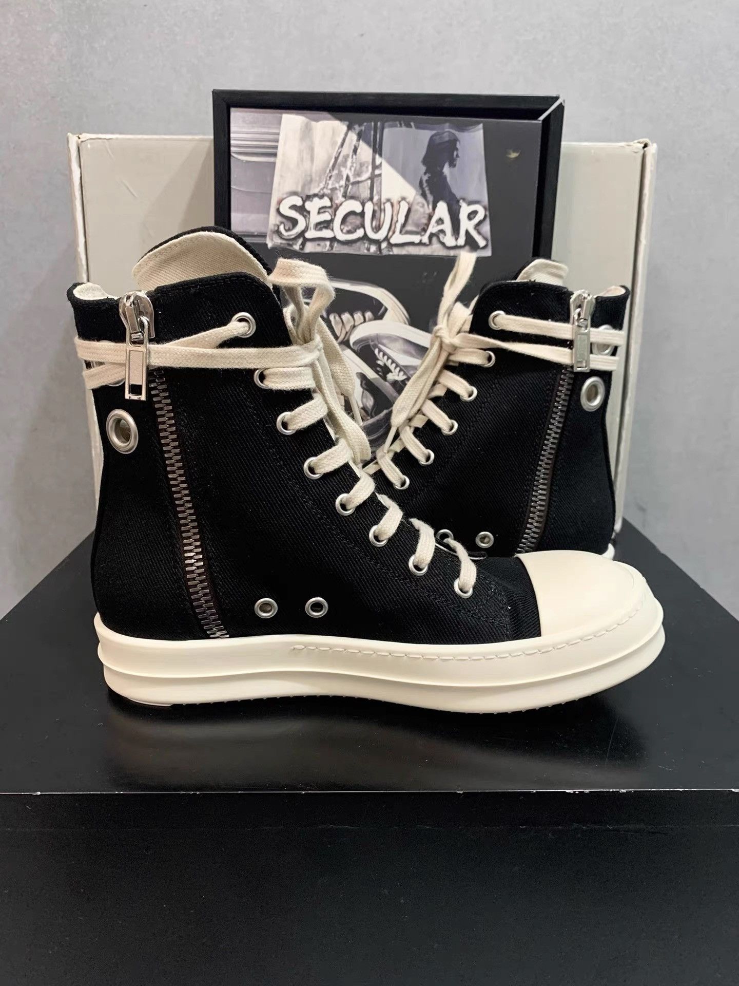 Rick Owens Rick Owens 23SS TURBODRK Chuck 70 Hi K34 Size US 6 / IT 36 - 5 Thumbnail