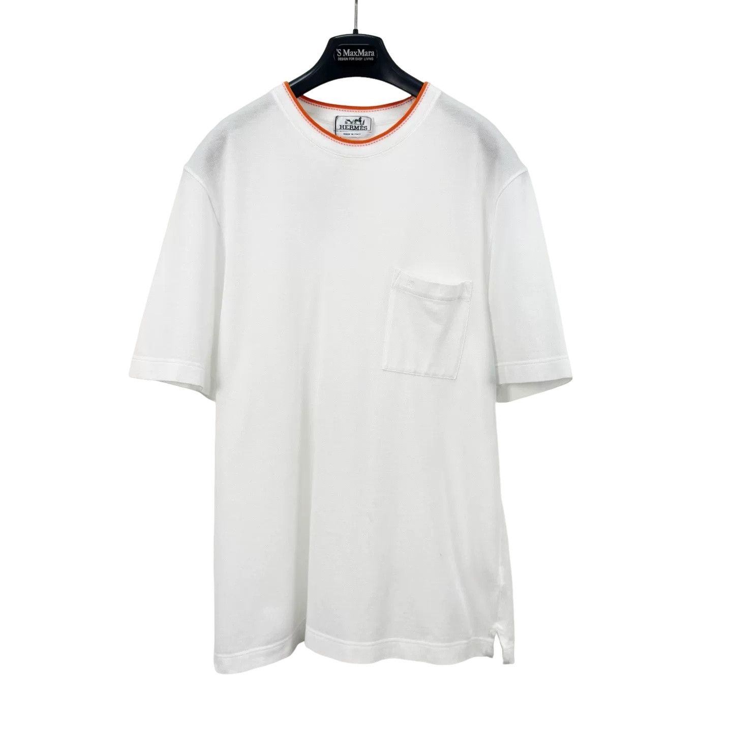 Hermes Hermes Orange Trim Pocket T-Shirt L Size US L / EU 52-54 / 3 - 1 Thumbnail