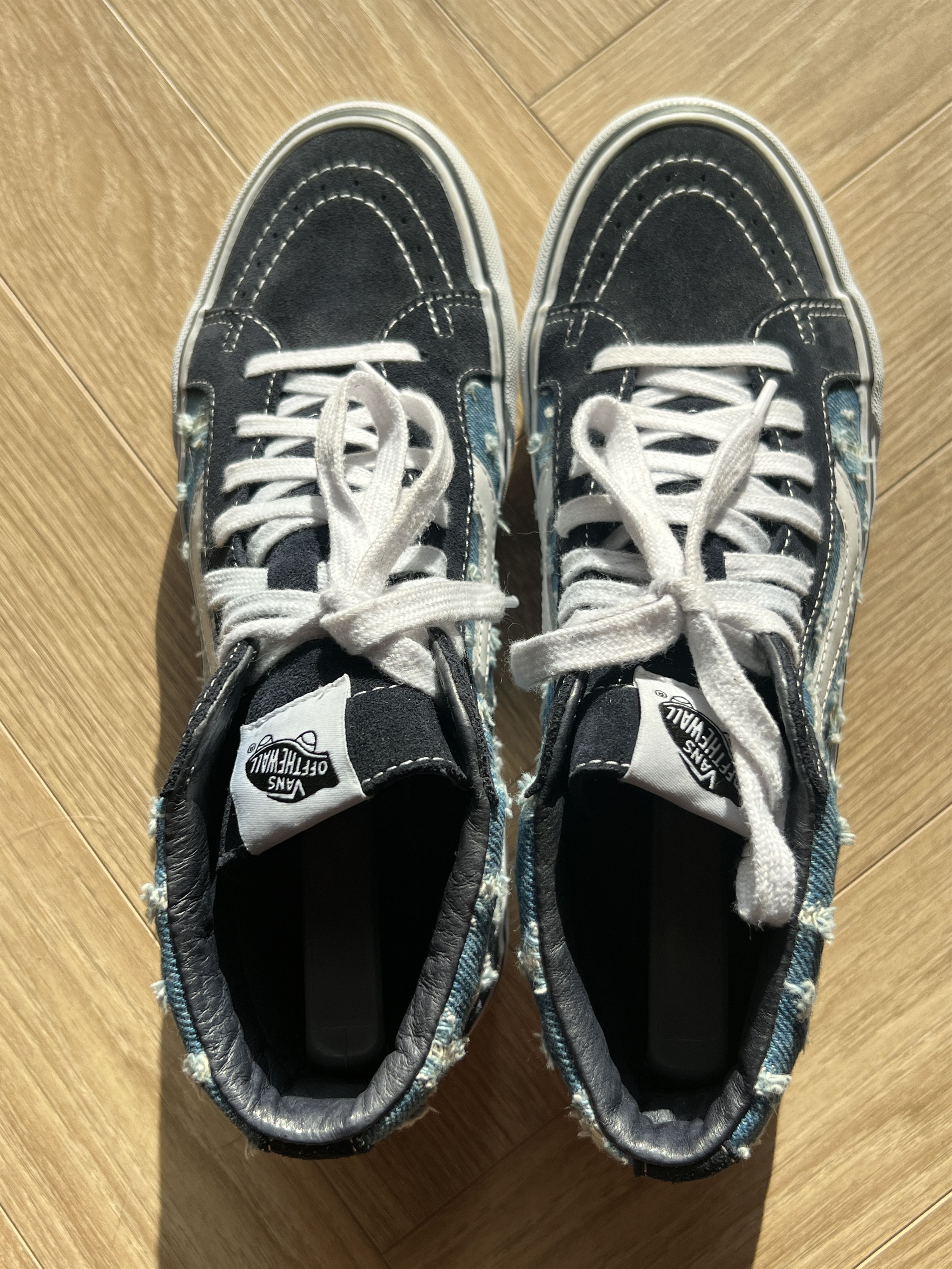 Supreme × Vans Supreme Vans Hi-Top Shoes Blue Denim Jeans SK8 Size US 8 / EU 41 - 5 Thumbnail