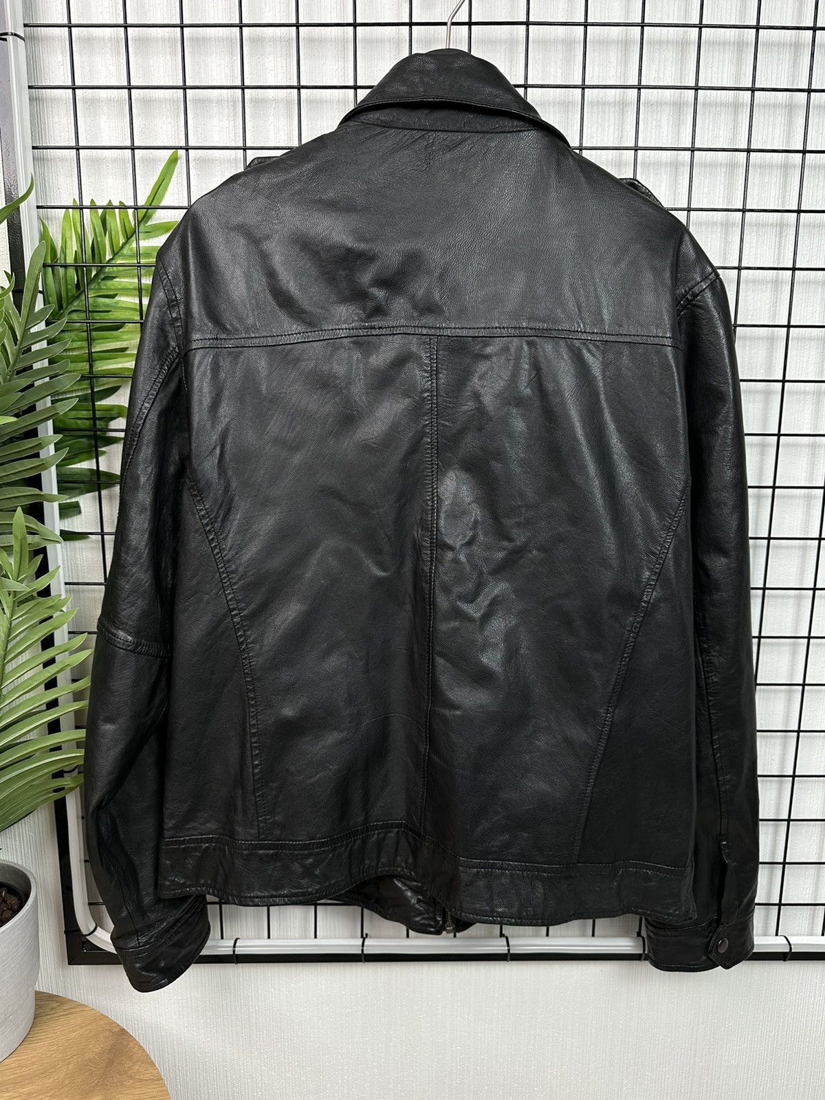 Vintage Leather Jacket Santa-Fe Vintage Men XL Black Size US XL / EU 56 / 4 - 11 Thumbnail