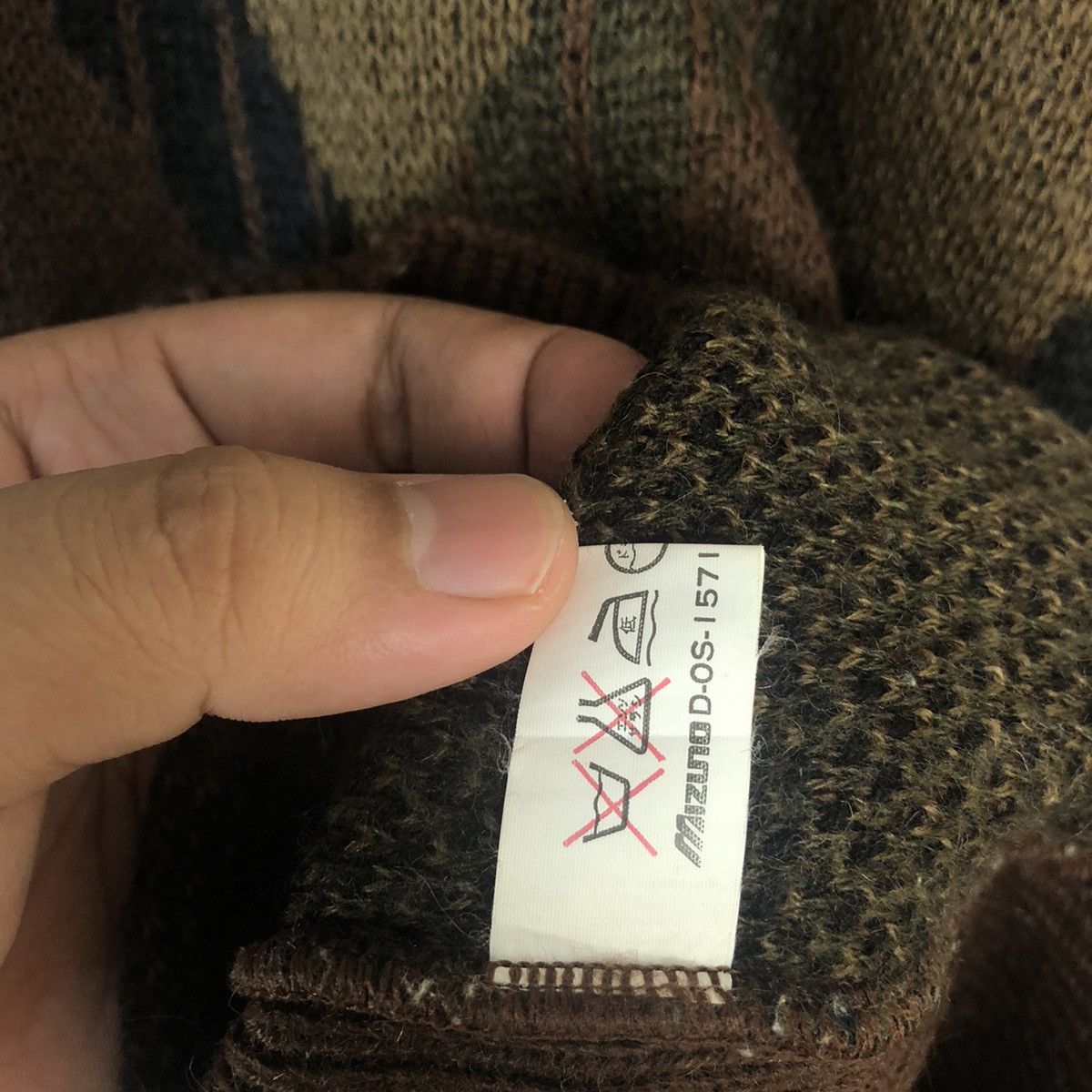 Homespun Knitwear × Japanese Brand Eldorada Brown vintage Knitwear #A206 Size US L / EU 52-54 / 3 - 11 Thumbnail