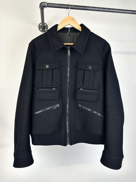 Dior AW06 Dior Hedi Slimane military bomber cargo pockets jacket | Grailed