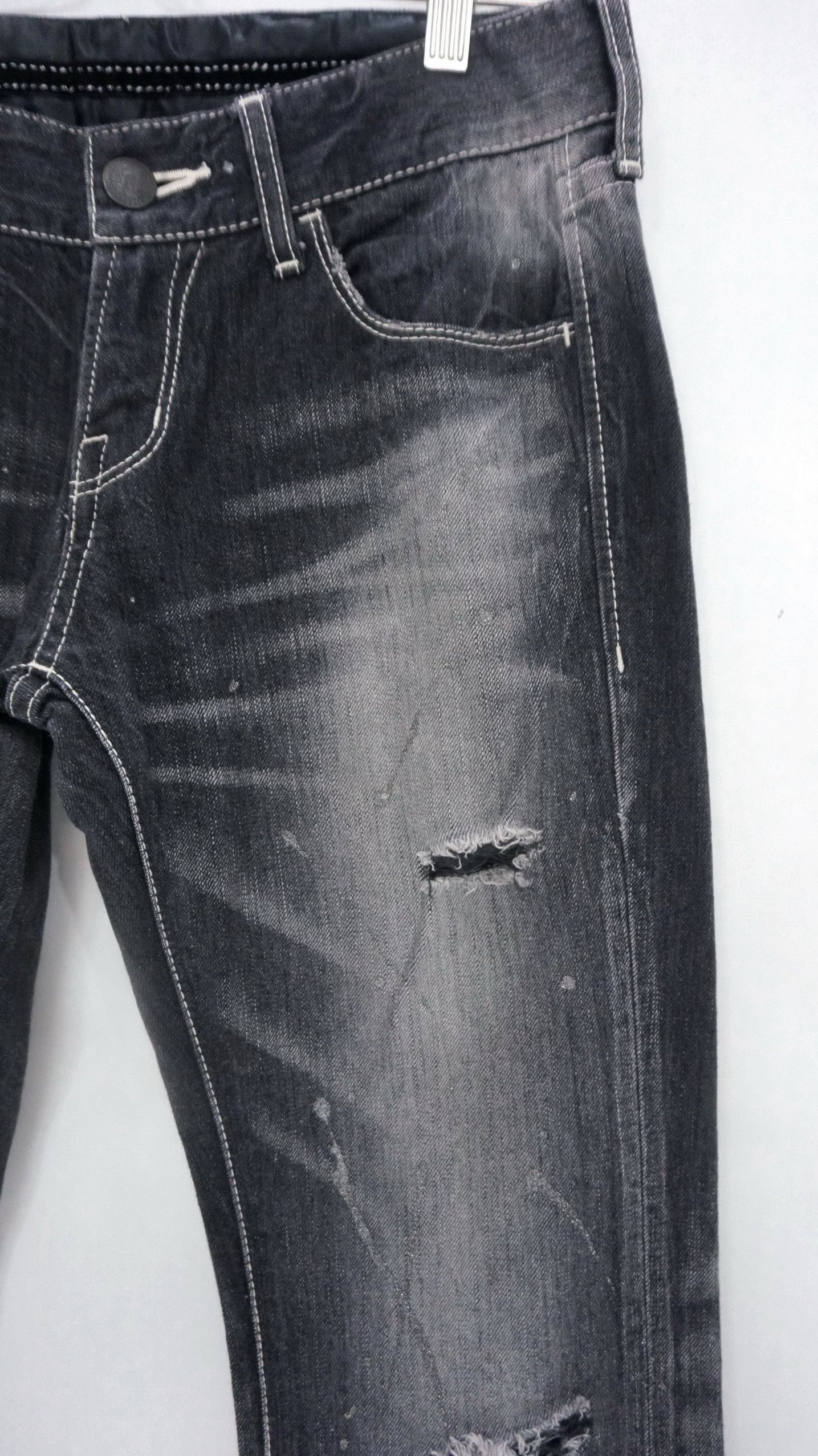 Japanese Brand 💥 Japan Murder License Ripped Distressed Jeans Size US 30 / EU 46 - 6 Thumbnail