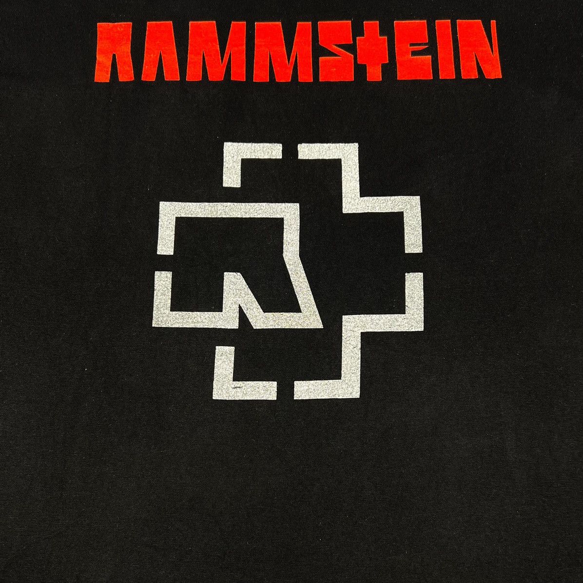 Band Tees Vintage 90s Rammstein ‘Flame Logo’ Turbogadget Euro T Shirt Size US XL / EU 56 / 4 - 6 Thumbnail