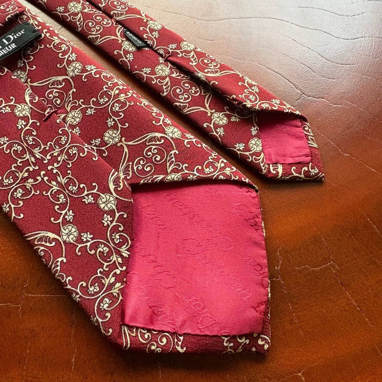 Christian Dior Monsieur Vintage Christian Dior Monsieur Silk Floral Pattern Neck Tie Size ONE SIZE - 6 Thumbnail