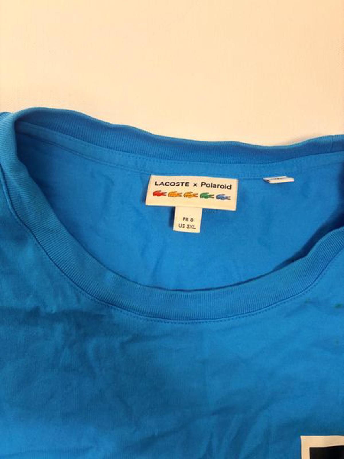 Lacoste Lacoste x Polaroid Men Breathable Badge T-Shirt (Size 3XL) Size US XXL / EU 58 / 5 - 2 Thumbnail