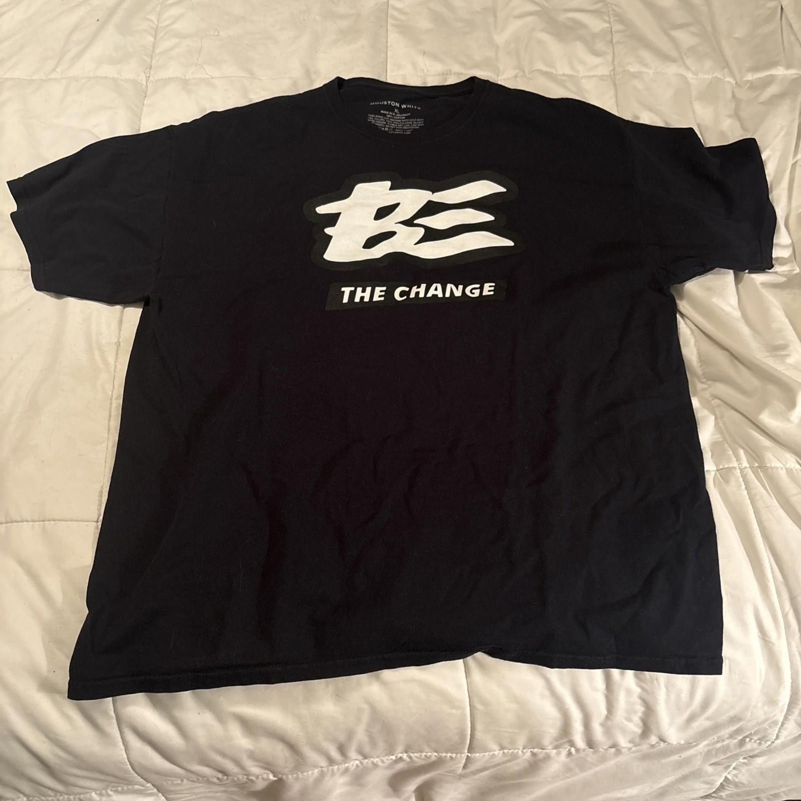 Other Houston White "BE THE CHANGE" Streetwear Men's Size XL Black Size US XL / EU 56 / 4 - 1 Thumbnail