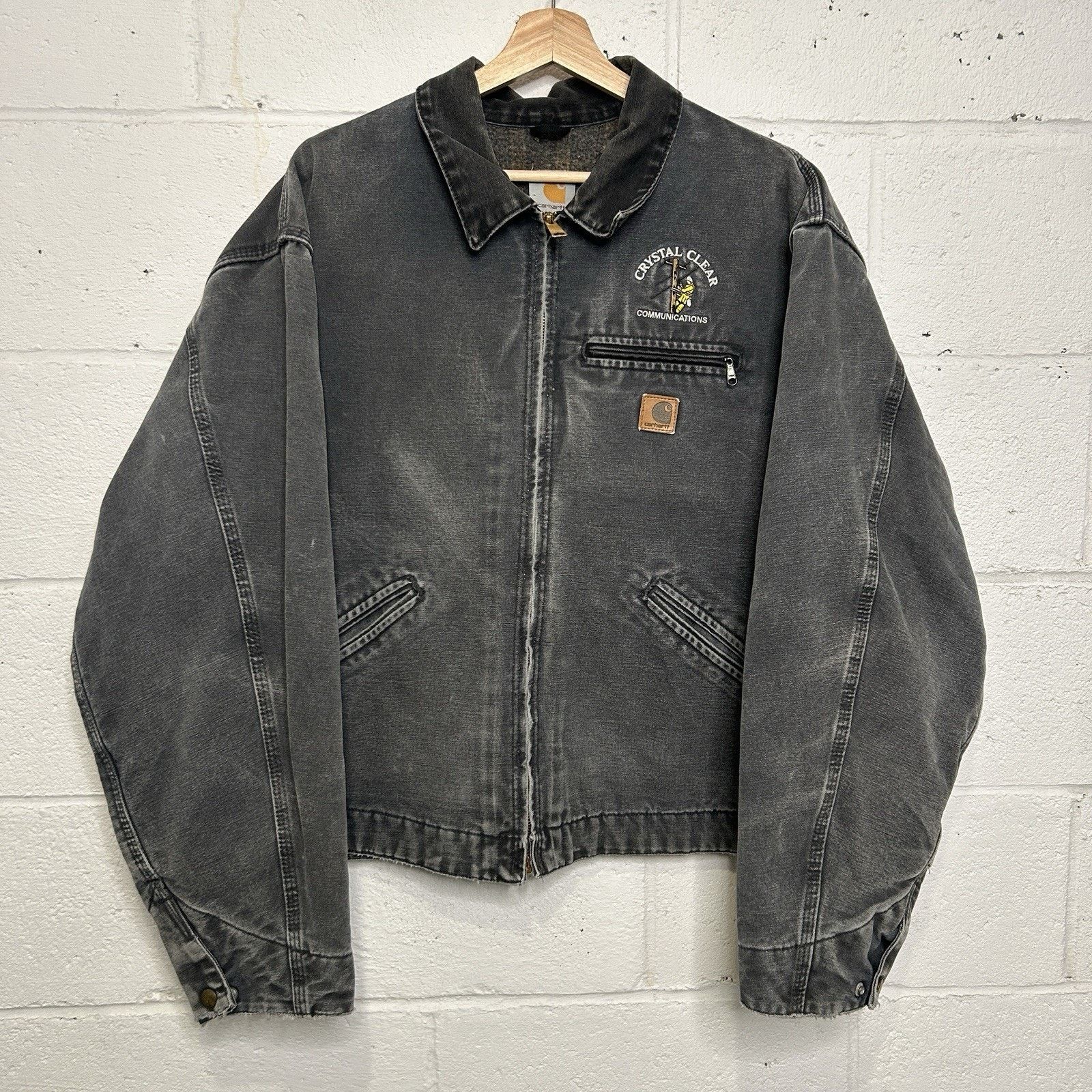 Carhartt Y2K Carhartt Blanket-Lined Detroit Jacket “Gravel/Grey” J97 Size US XXL / EU 58 / 5 - 1 Thumbnail