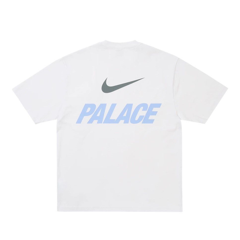 Palace Palace x Nike Font Swoosh T-Shirt Sz M White Size US M / EU 48-50 / 2 - 2 Thumbnail
