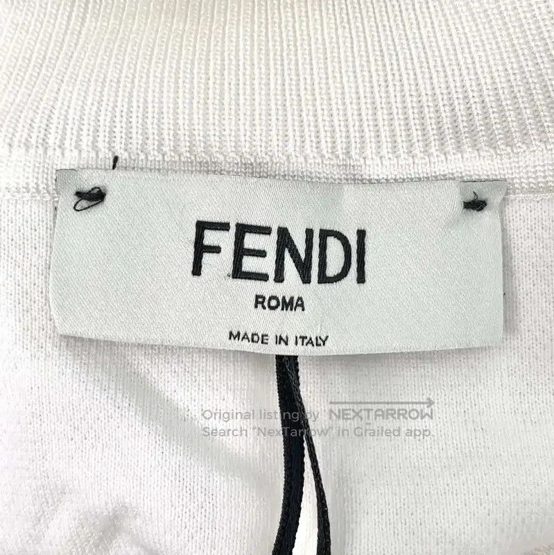 Fendi Fendi White Cotton Blend Dress Size L . Size L / US 10 / IT 46 - 4 Thumbnail