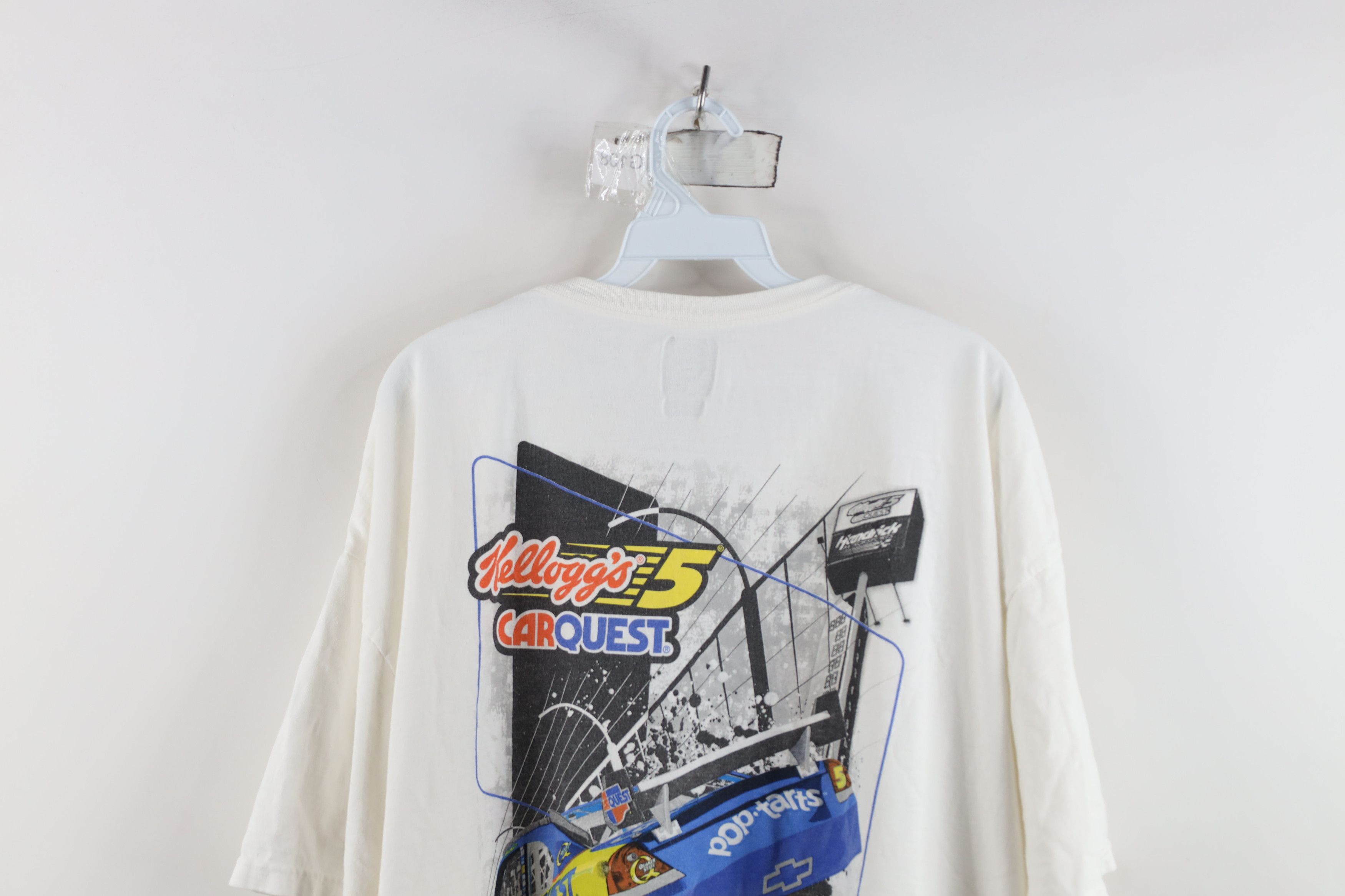 Vintage Vintage Y2K NASCAR Mark Martin Kelloggs Racing T-Shirt White Size US XXL / EU 58 / 5 - 14 Thumbnail