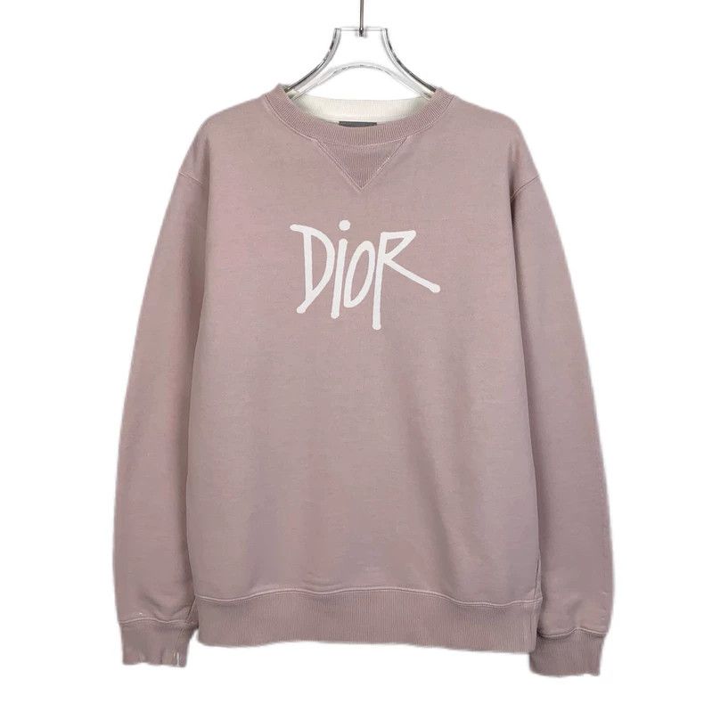 Dior Dior Pink logo letter print cotton round-neck long-sleeved Size US XS / EU 42 / 0 - 1 Thumbnail