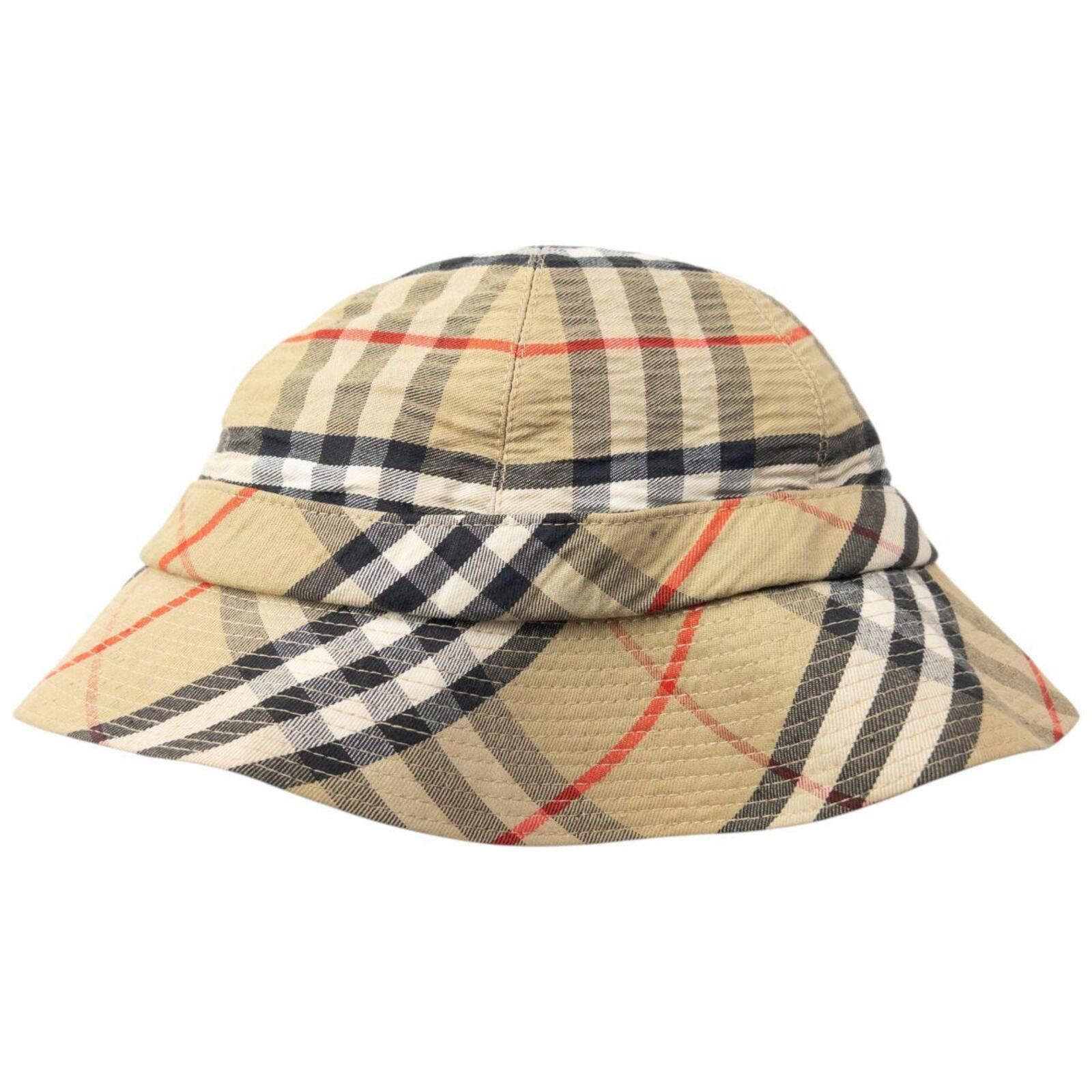 Burberry Vintage 80s Burberry Nova Check Bucket Hat Size M Size ONE SIZE - 1 Thumbnail