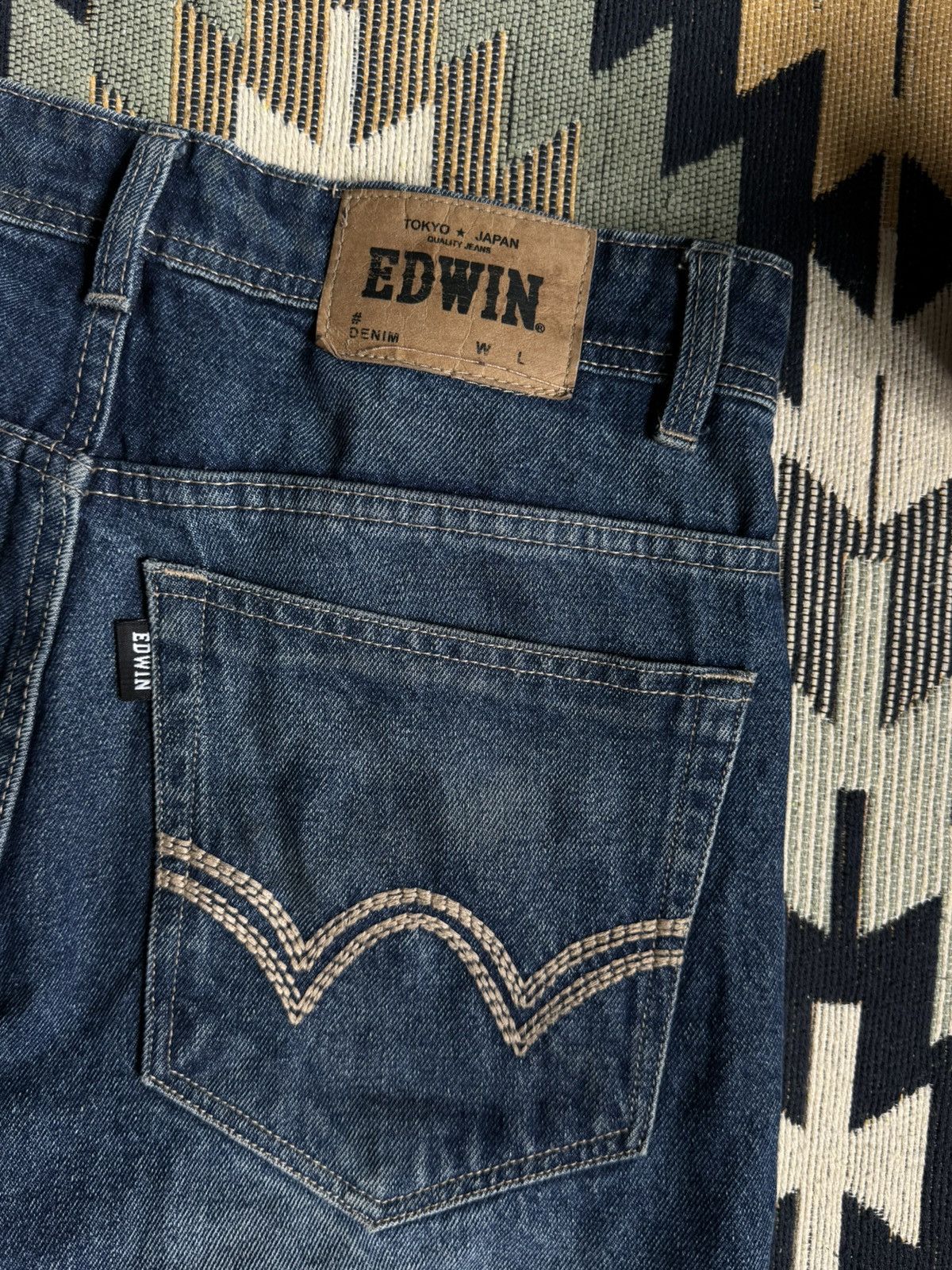 Edwin ❗️RARE❗️Edwin Cargo Denim Y2K Japan Style Jeans Size US 30 / EU 46 - 7 Thumbnail