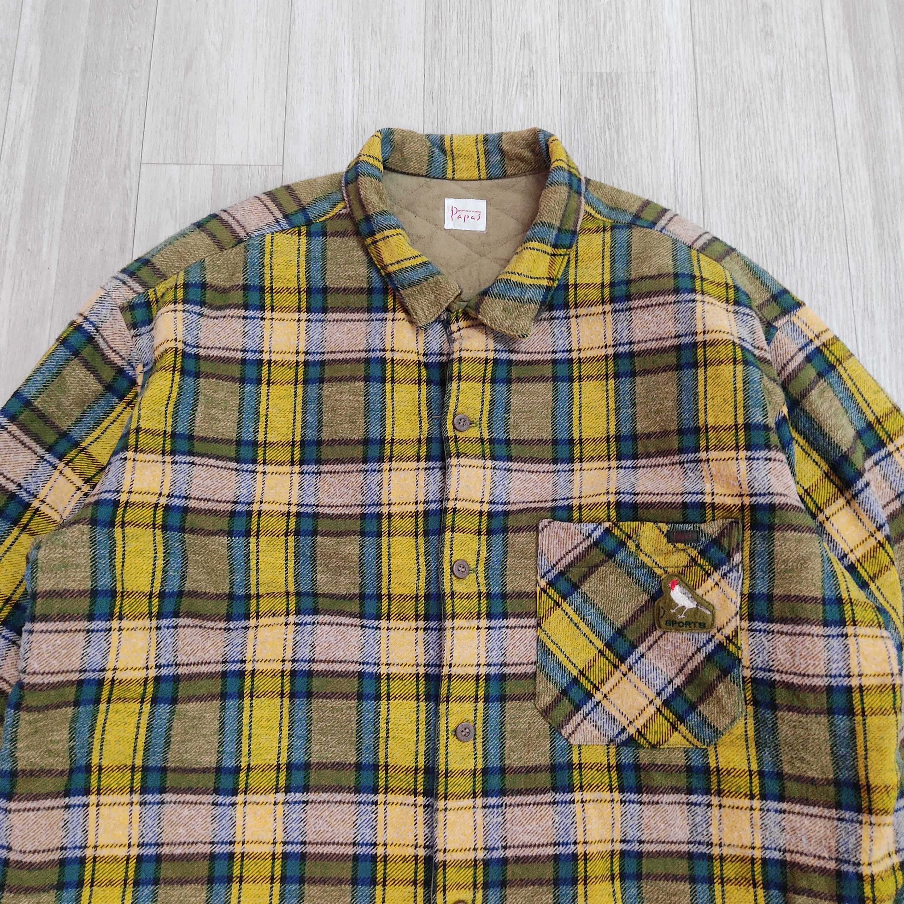 FILLES A PAPA The Papas Sports Overshirt Plaid Insulated Flannel Jacket Size US XL / EU 56 / 4 - 5 Thumbnail