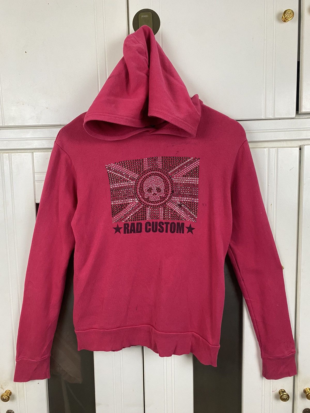 Vintage Vintage Rad Custom Rock & Bike Hoodie Pink Size M / US 6-8 / IT 42-44 - 2 Thumbnail