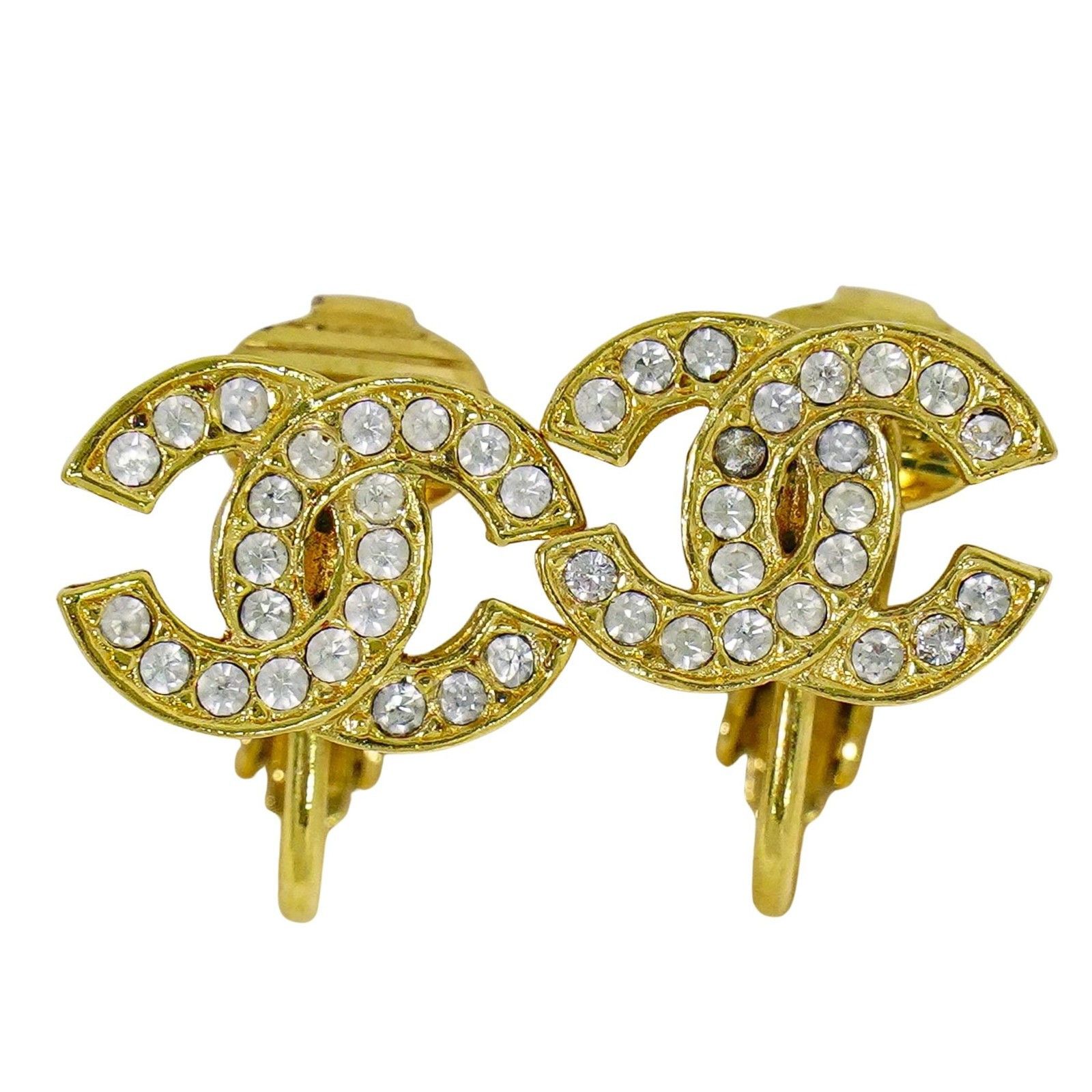 Chanel Chanel Vintage CC Clip-On Earrings Metal Size ONE SIZE - 1 Thumbnail