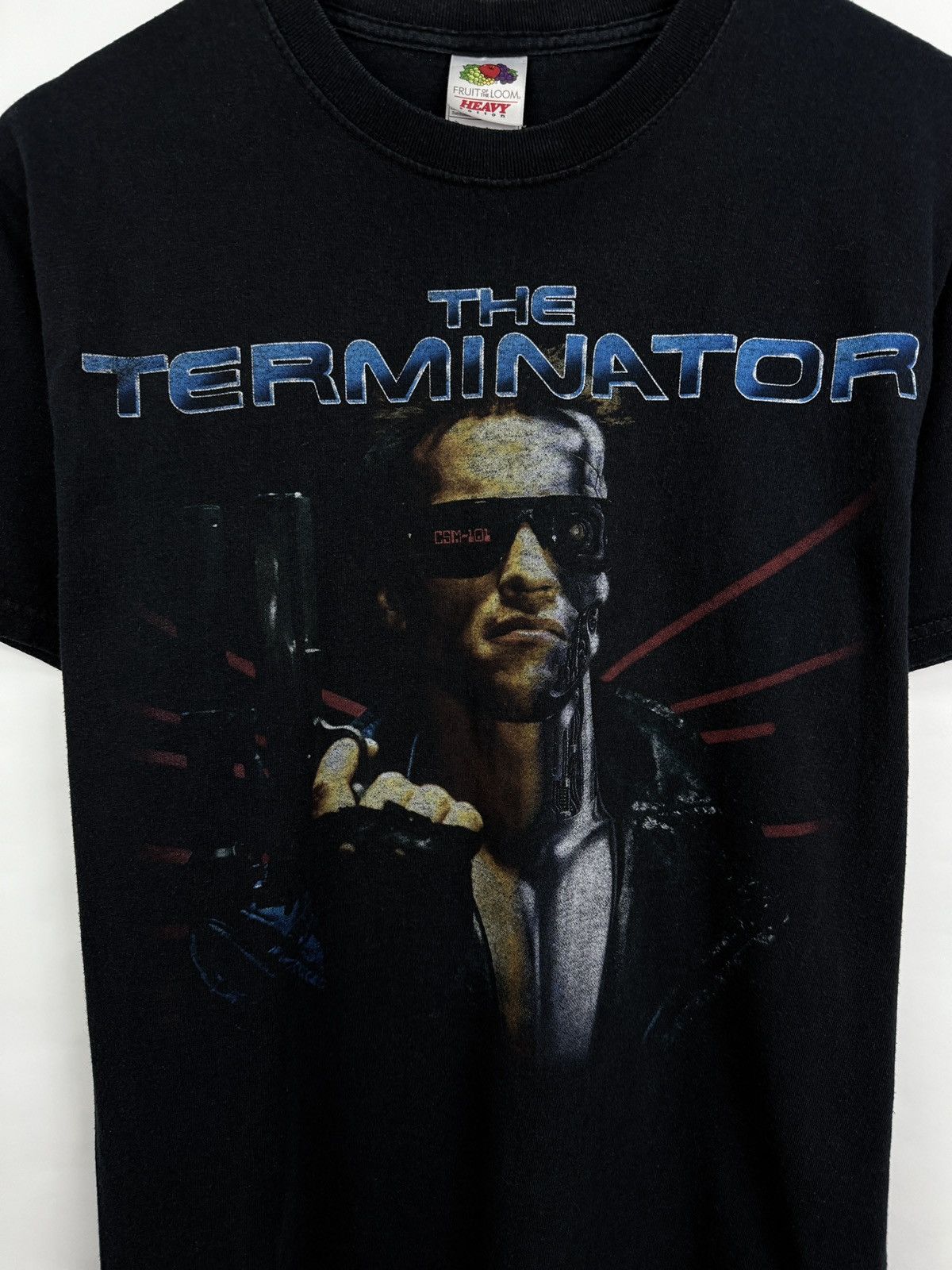 Fruit Of The Loom 🇺🇸 Vintage The Terminator Movie T-Shirt Arnold Schwarzenegger Size US M / EU 48-50 / 2 - 4 Thumbnail