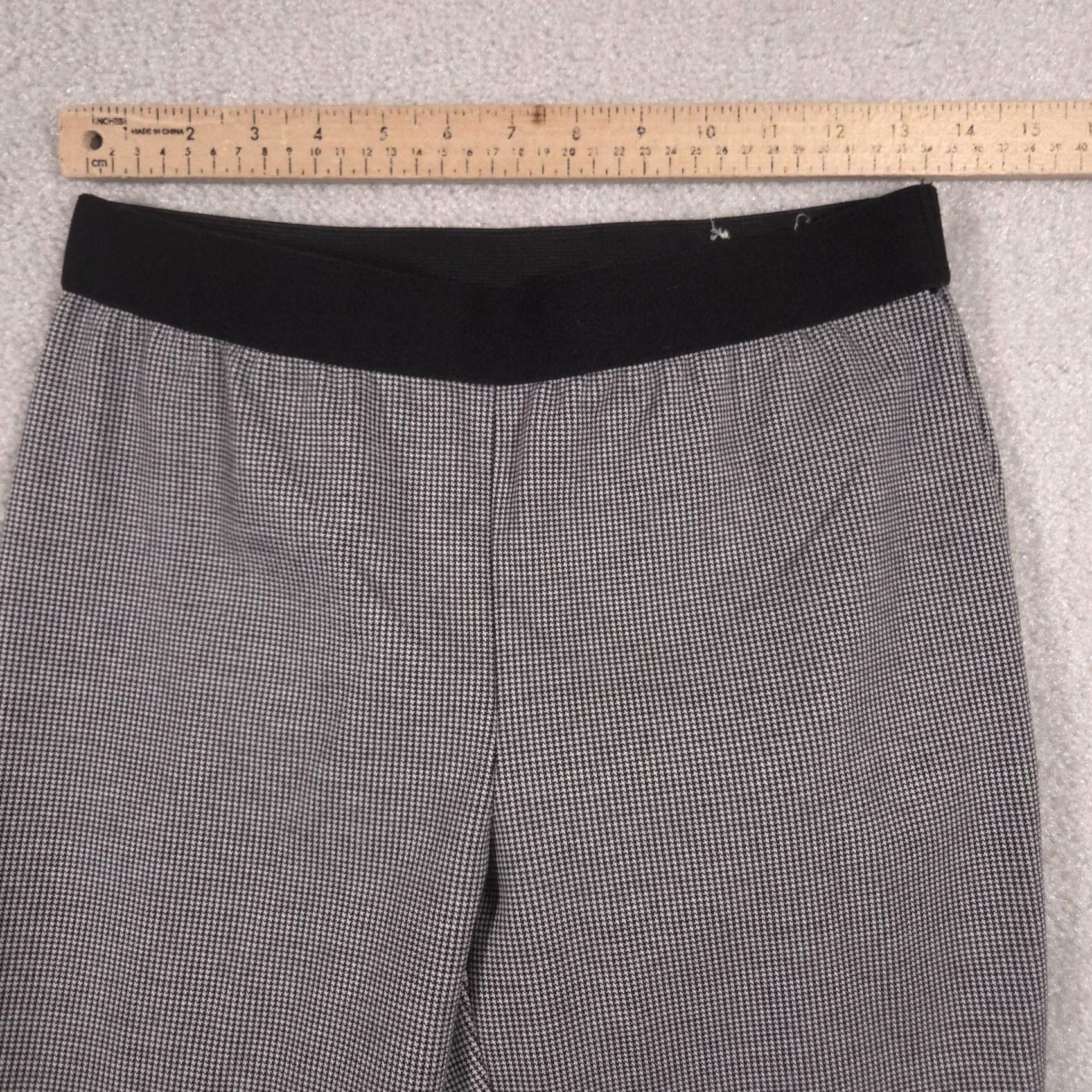 Talbots Talbots Pants Womens 4 Gray Check Soho Ankle Ponte Slim Pull On Stretch Career Pants Size 27" / US 4 / IT 40 - 5 Thumbnail