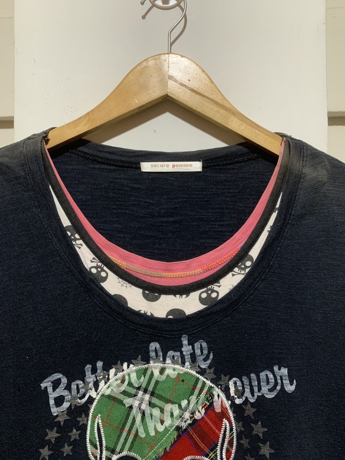 Hysteric Glamour × Undercover Japanese Sucure Pomme Skull Poem Triple Layer LongSleeve Tee Size US M / EU 48-50 / 2 - 9 Thumbnail