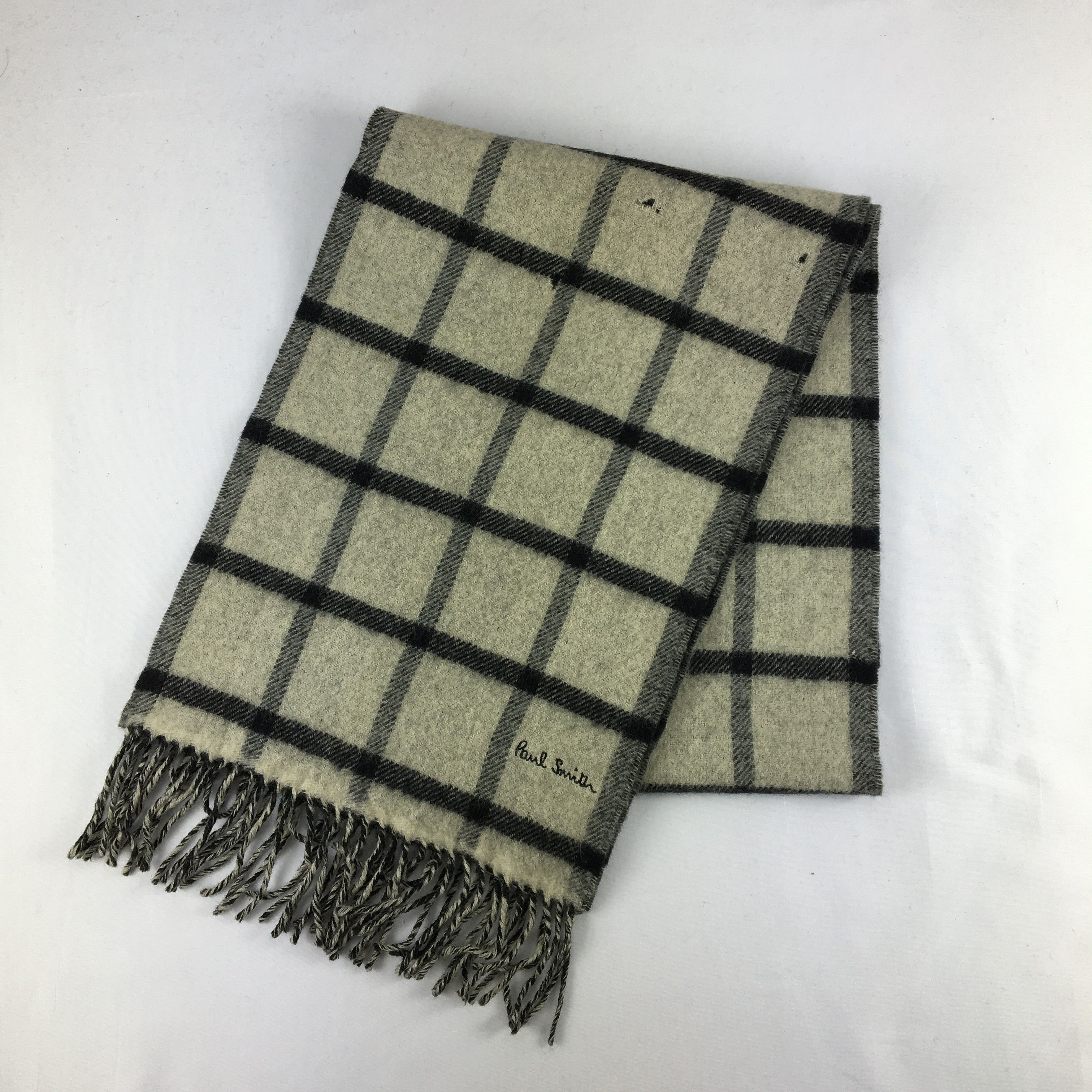 Paul Smith Vintage Paul Smith Scarf Muffler Wool Cashmere Scarves Size ONE SIZE - 3 Thumbnail