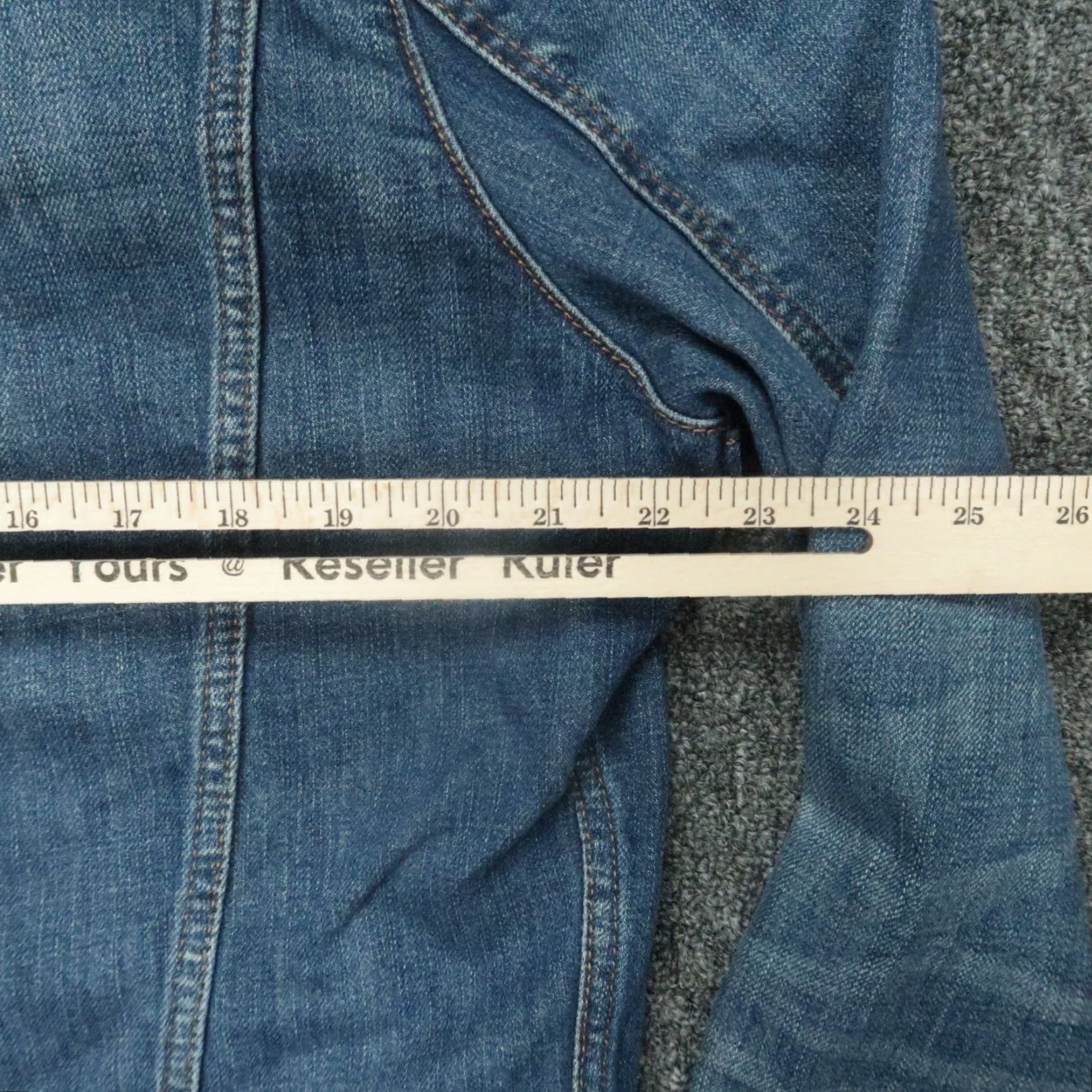 Abercrombie & Fitch Abercrombie & Fitch Denim Jacket Women XL Blue Distressed Trucker Size 40" / US 18 - 5 Thumbnail
